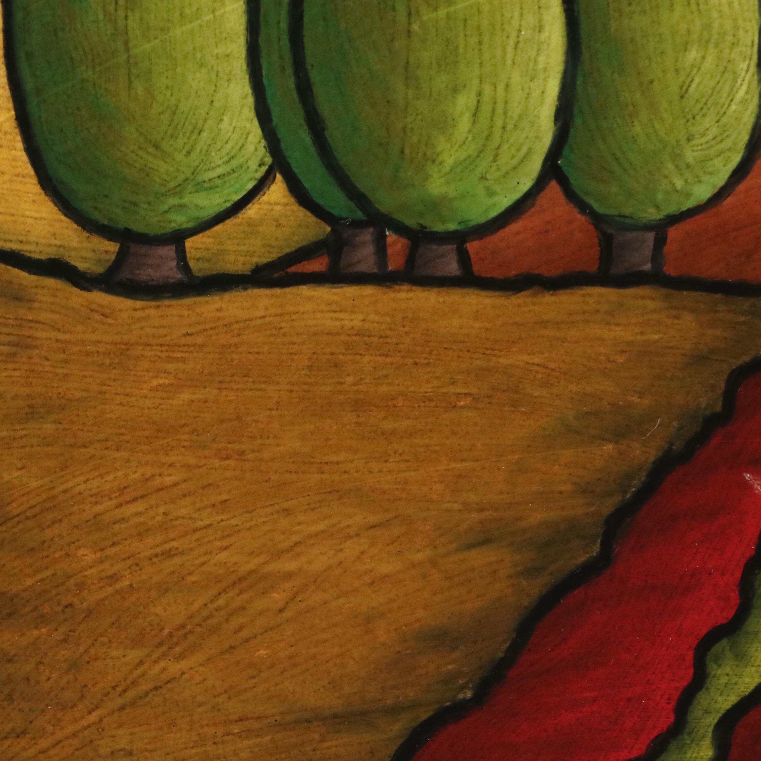 Chip DuPont Oil Painting of Tuscan Landscape, 2004