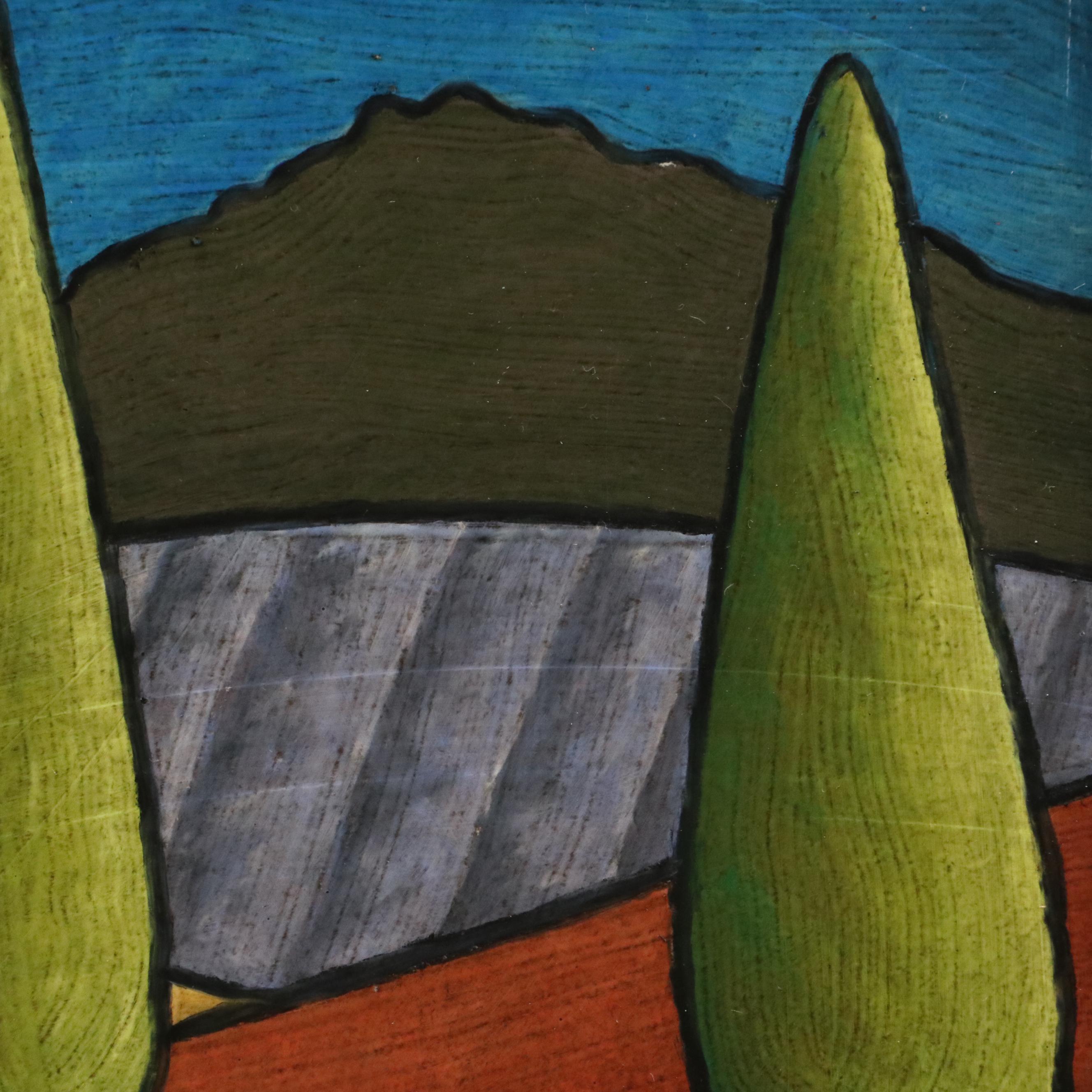 Chip DuPont Oil Painting of Tuscan Landscape, 2004