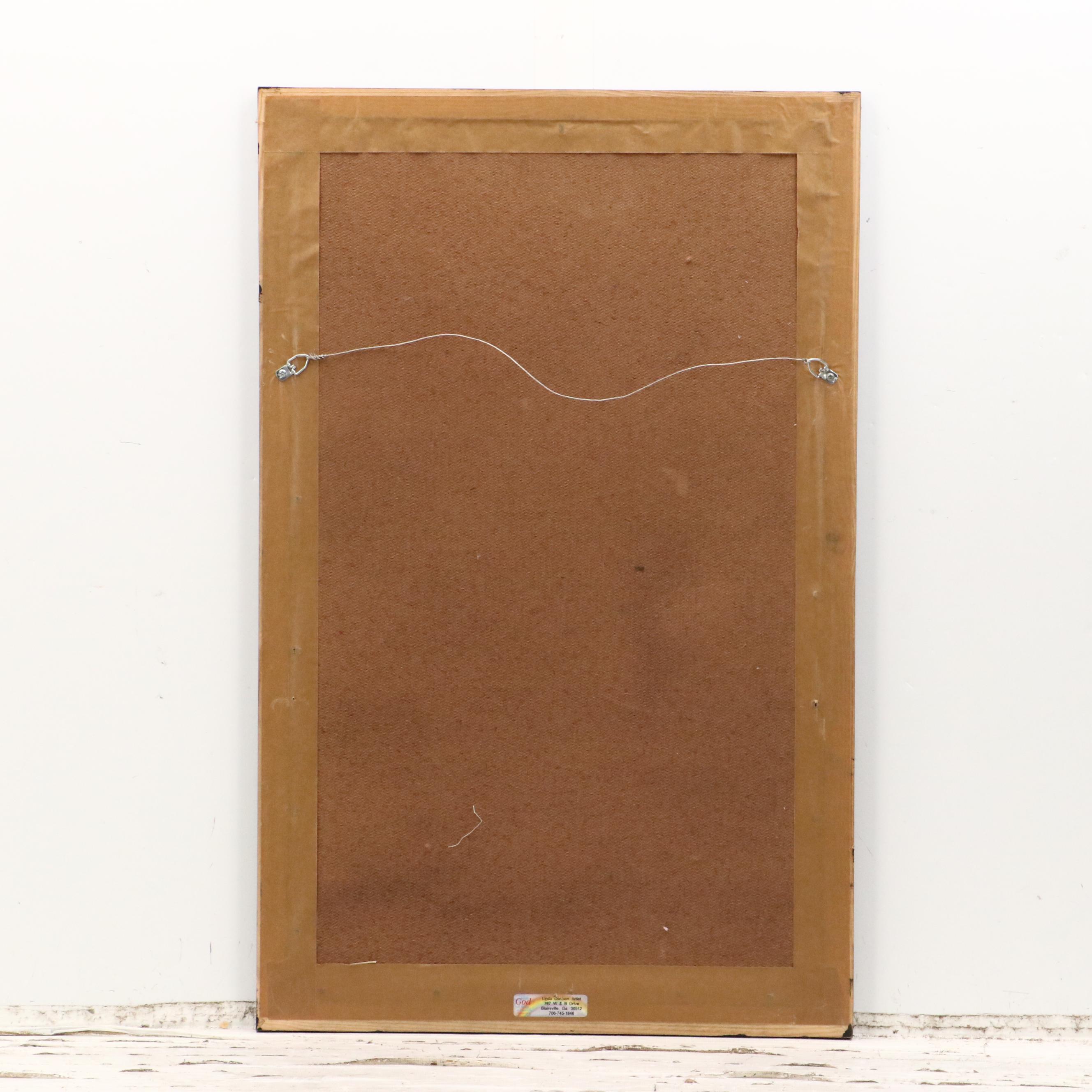 Linda Denison Japonaiserie Oil Painting of Orchids, 2006