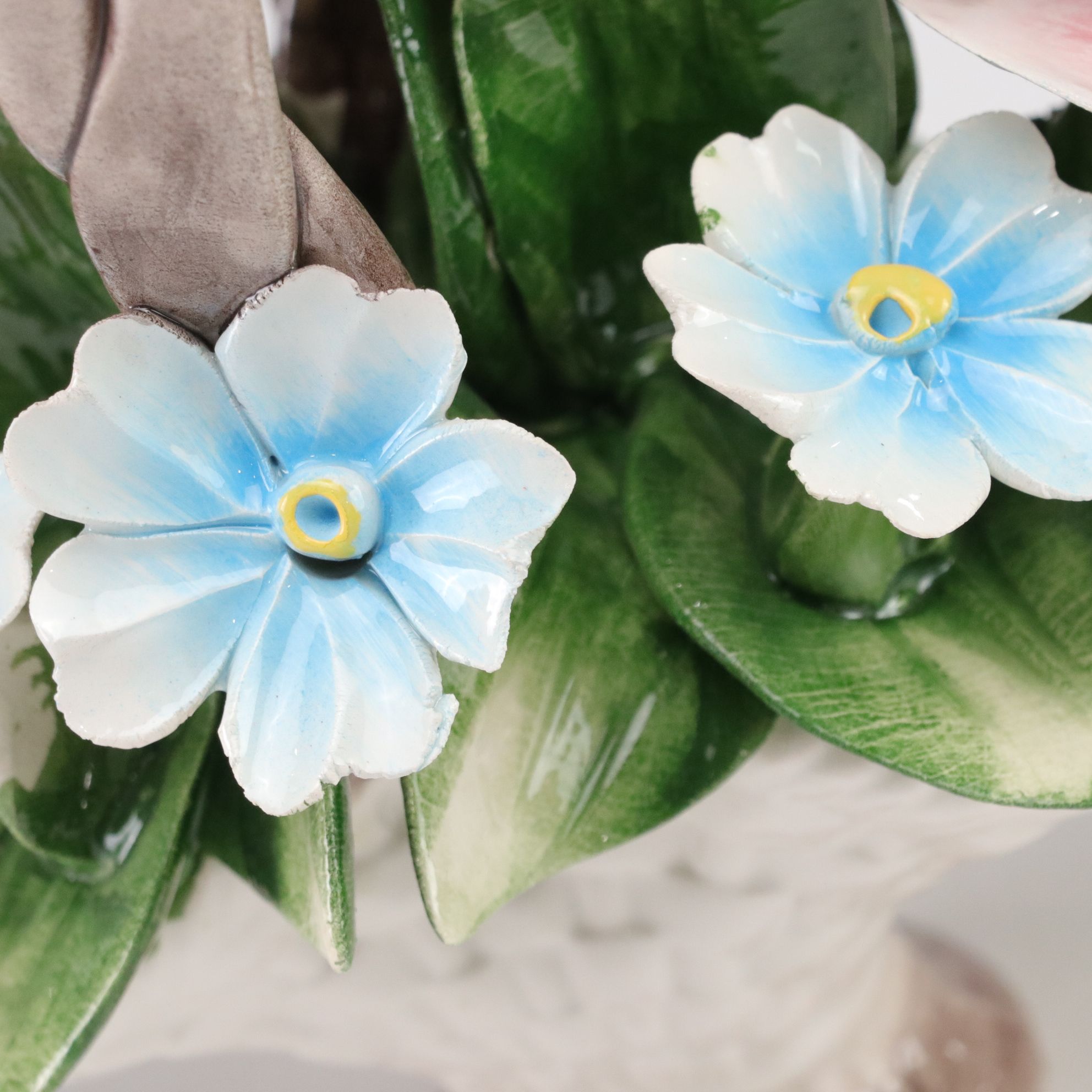 Capodimonte Roses with Belleek "Flowers of the Month" January Trinket Box & More