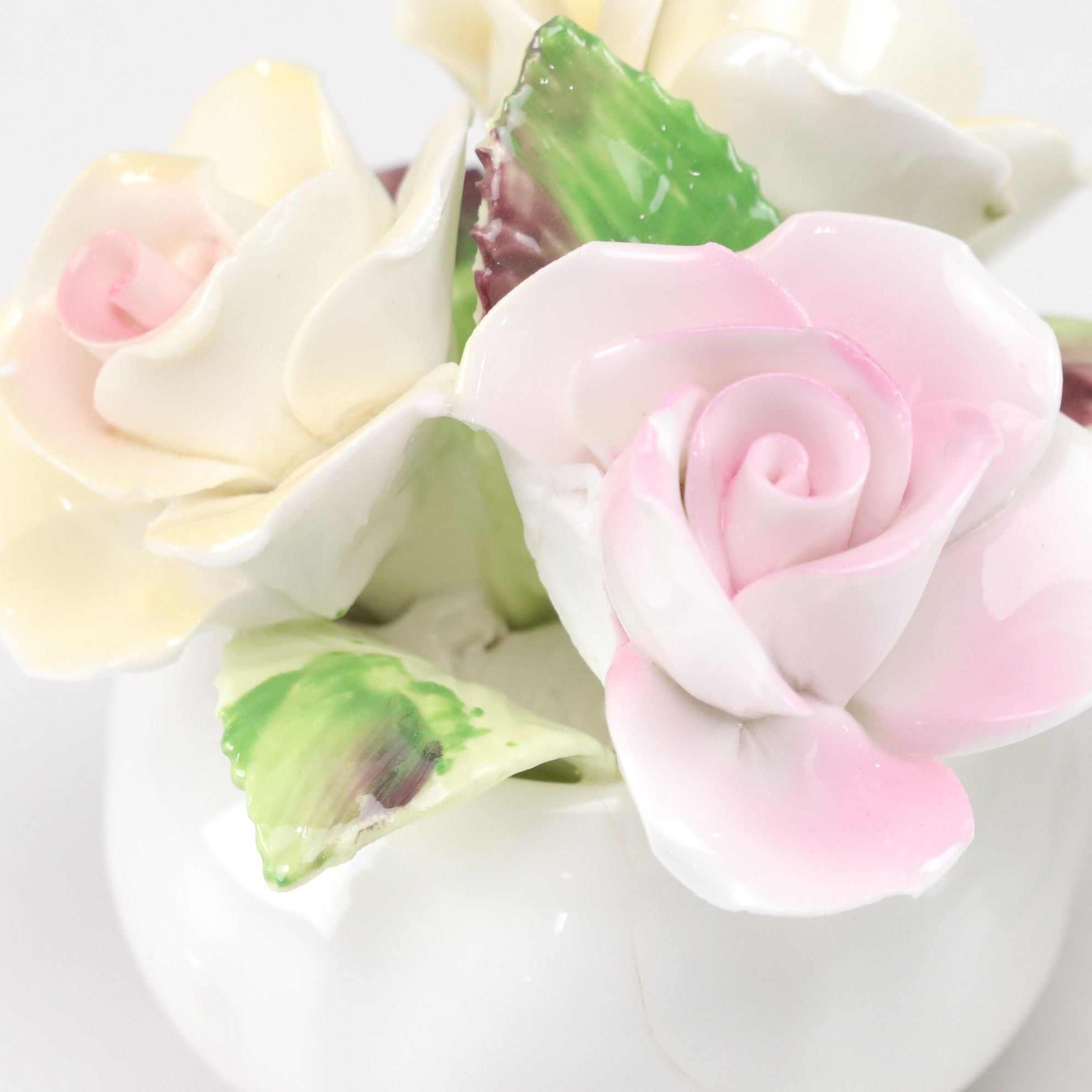 Capodimonte Roses with Belleek "Flowers of the Month" January Trinket Box & More