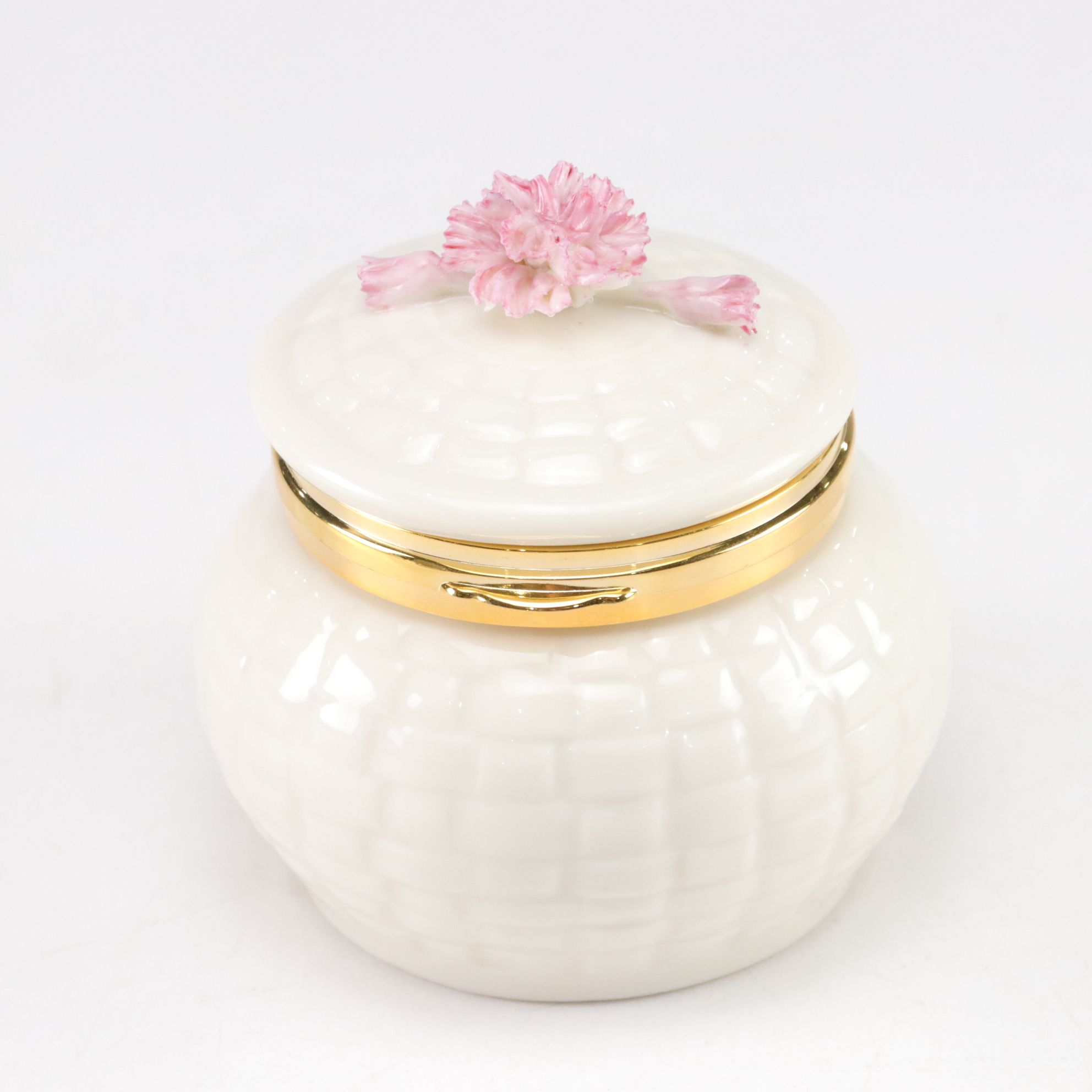 Capodimonte Roses with Belleek "Flowers of the Month" January Trinket Box & More