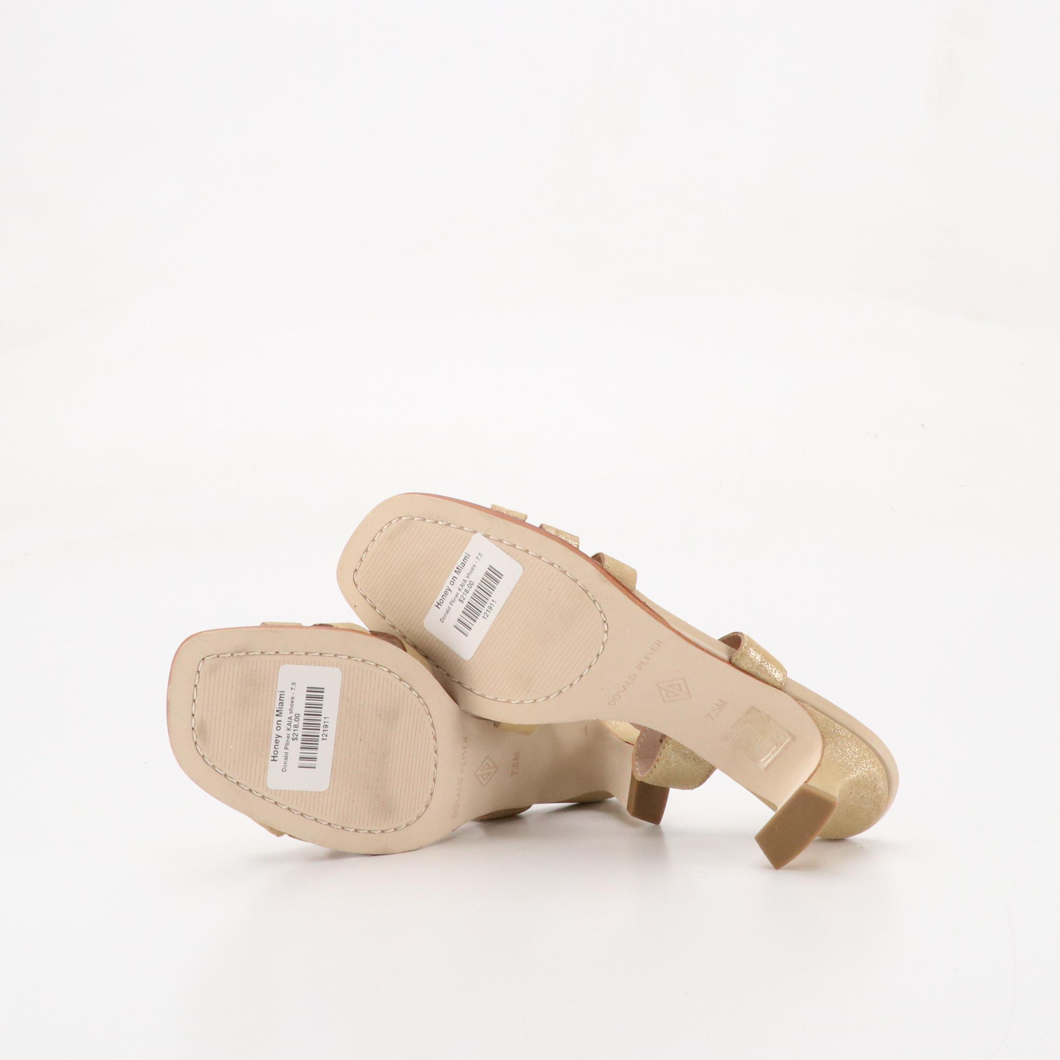 Donald Pliner Kaia Leather Sandals and Rothy's The Point Recycled Knit Flats