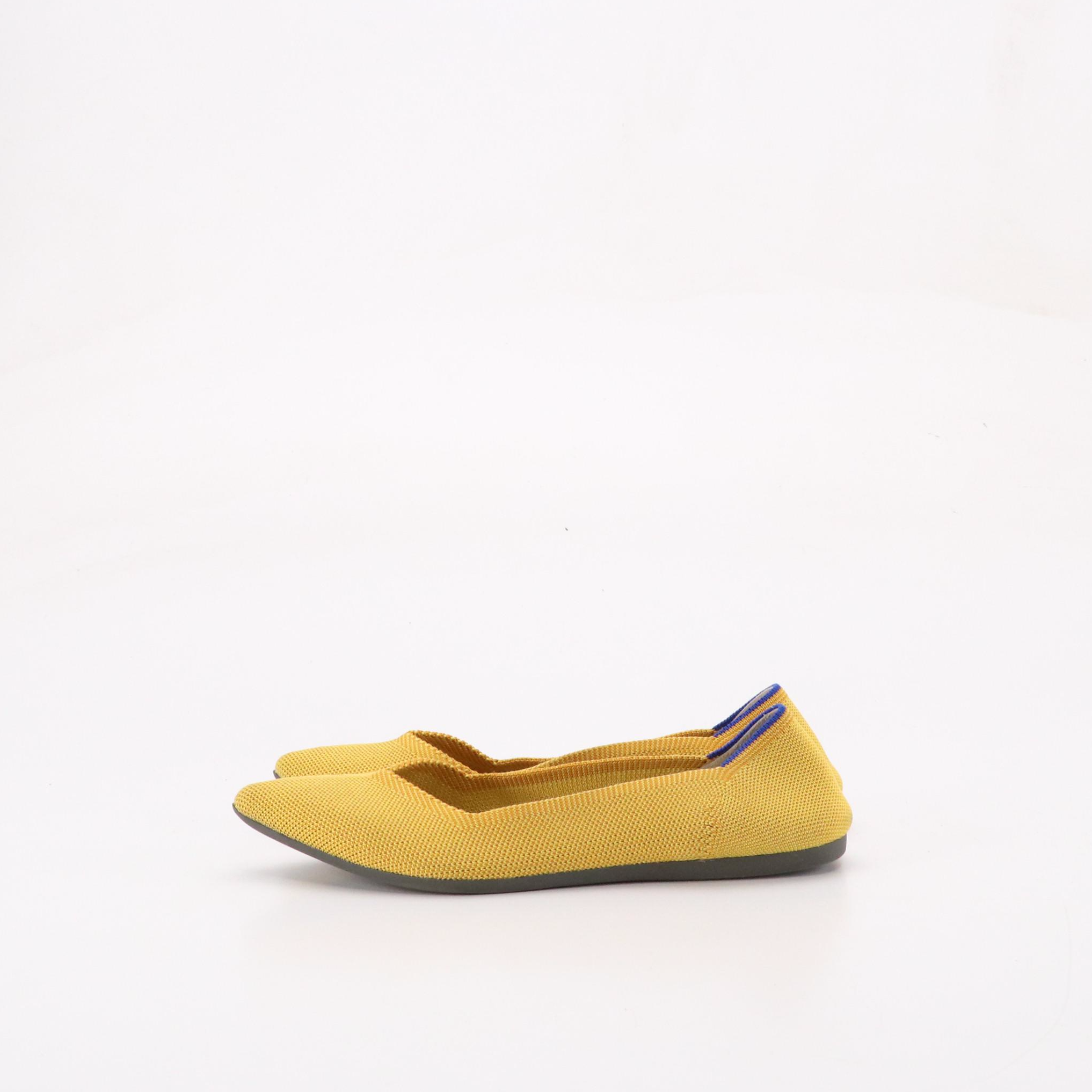 Donald Pliner Kaia Leather Sandals and Rothy's The Point Recycled Knit Flats