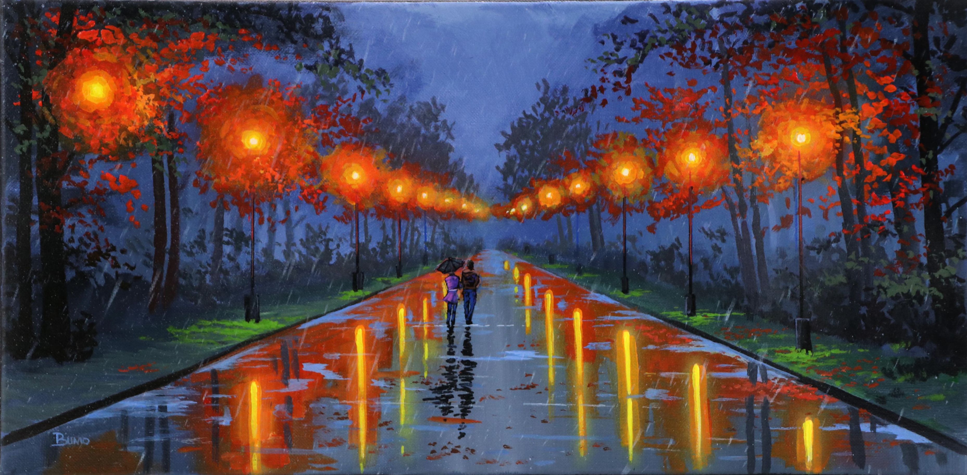 Doug "Bumo" Johnpeer Streetscape Oil Painting, 2025