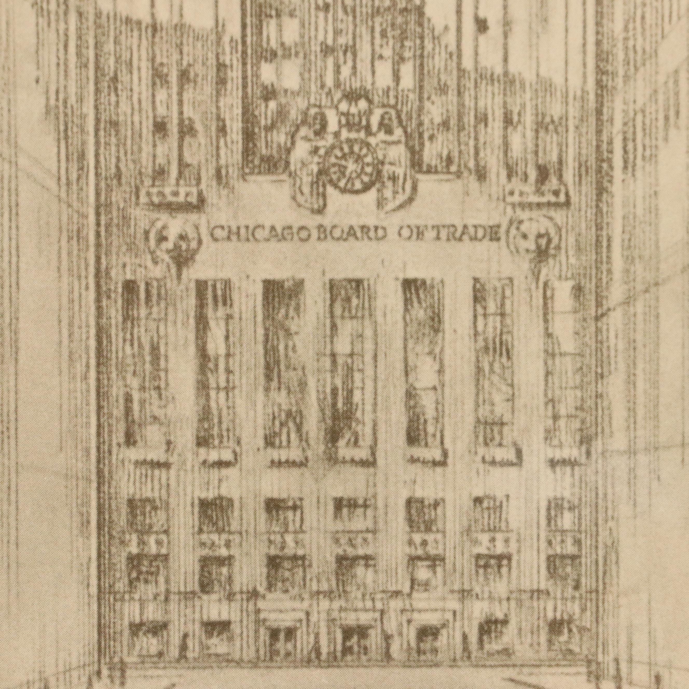 Board of Trade of the City of Chicago Halftone Certificate for Bache & Co.