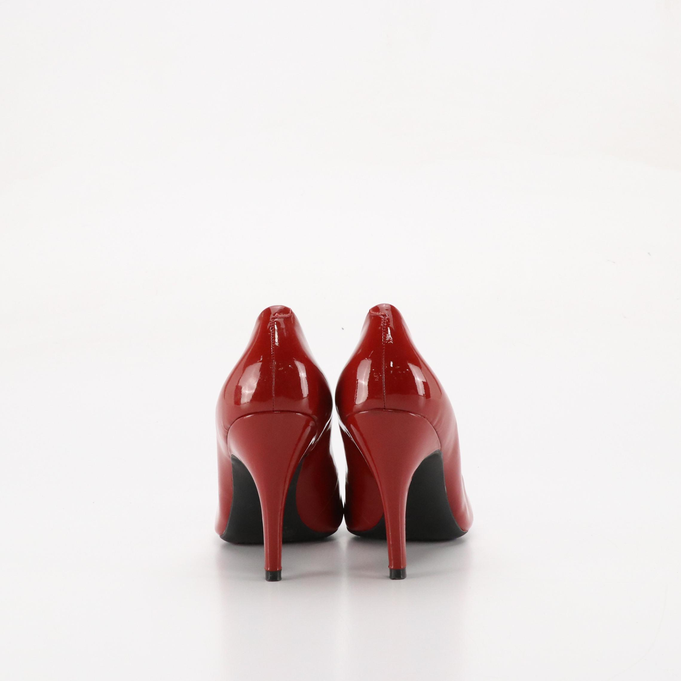 Jessica Simpson Red Patent Leather Oscar & Michael Kors Antoinette Leather Pumps