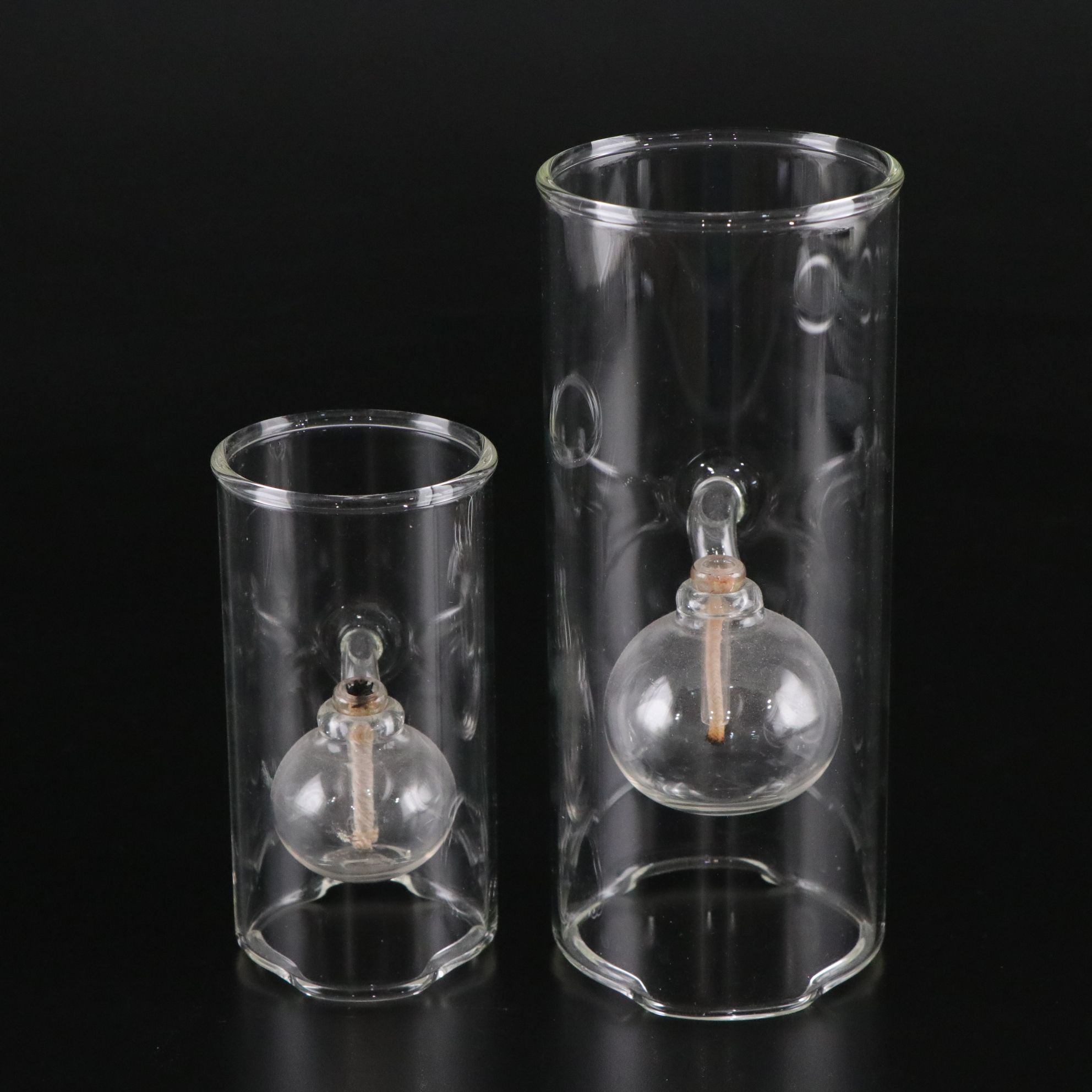 Wolfard Hand-Blown Glass Oil Lamps