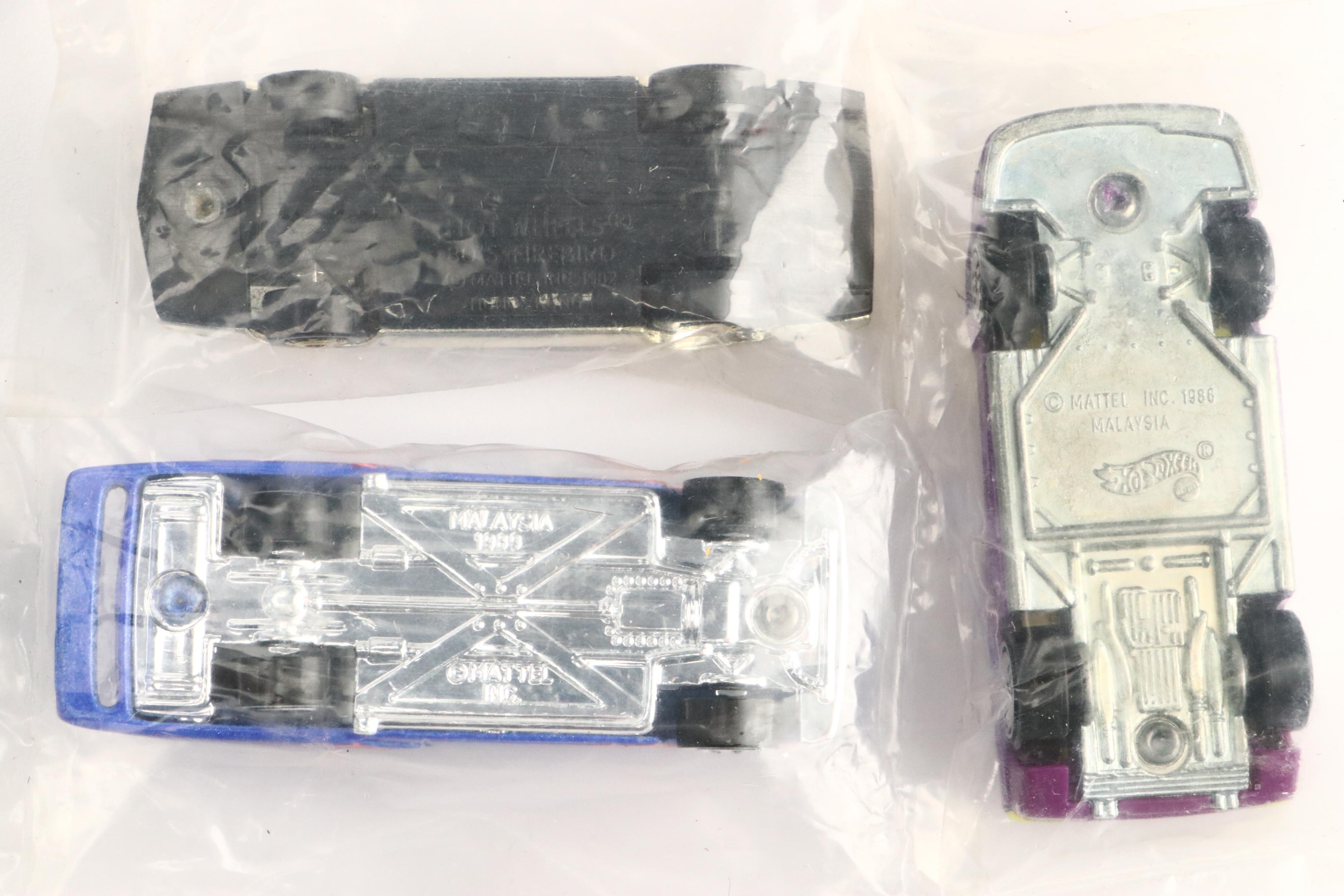 Hot Wheels "Firebird Funny Car," "Pontiac Firebird" and More Toy Cars