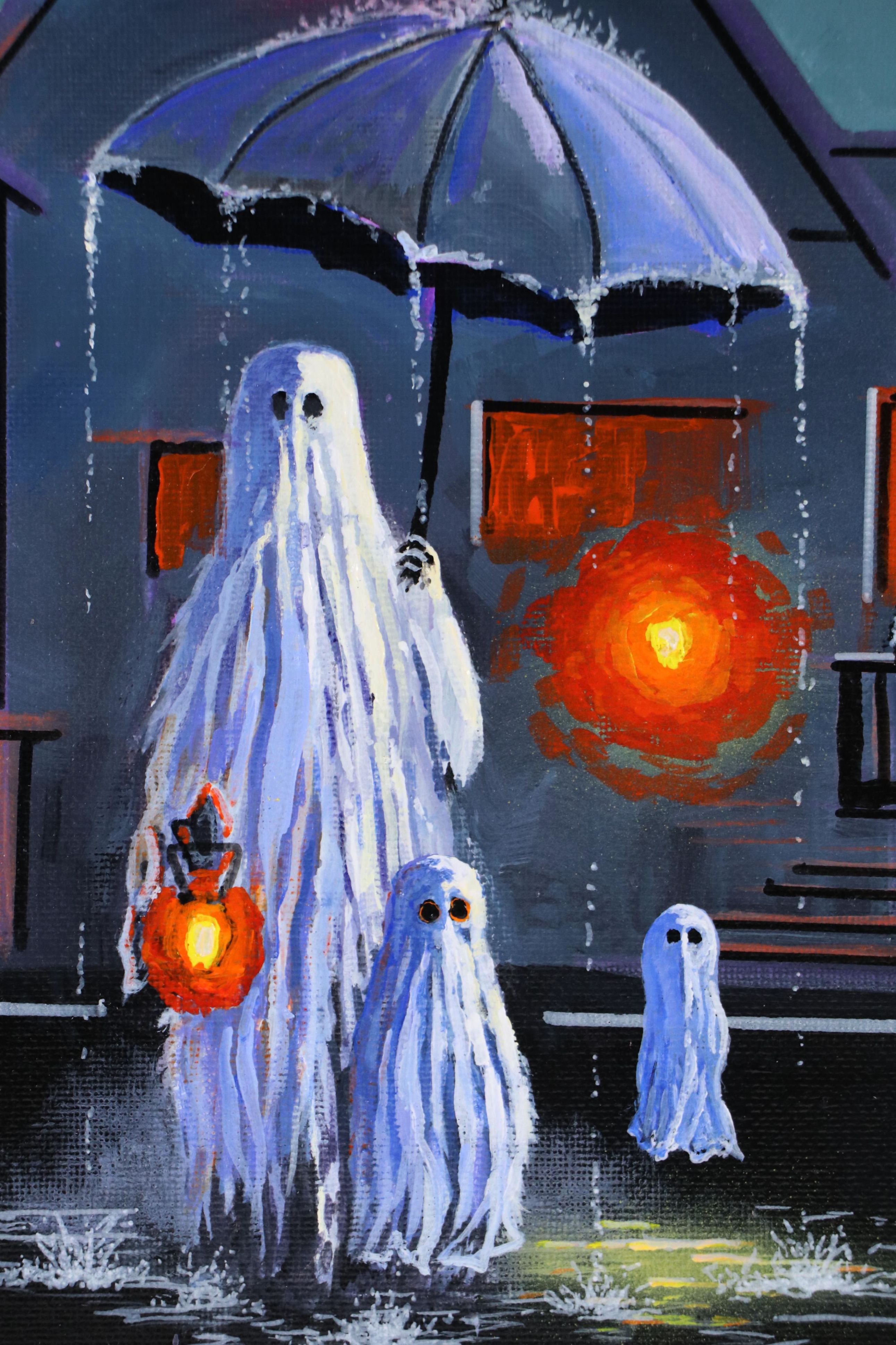 Doug "Bumo" Johnpeer Oil Painting of Ghosts, 2025