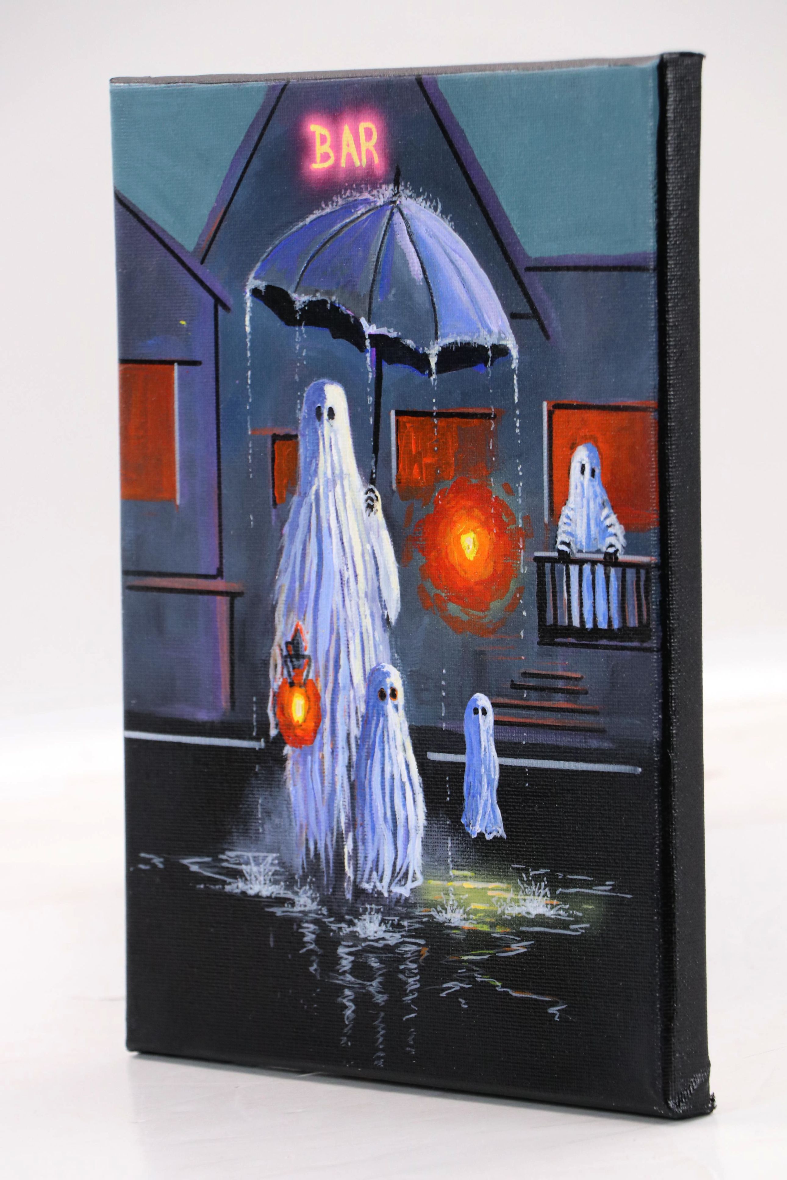 Doug "Bumo" Johnpeer Oil Painting of Ghosts, 2025