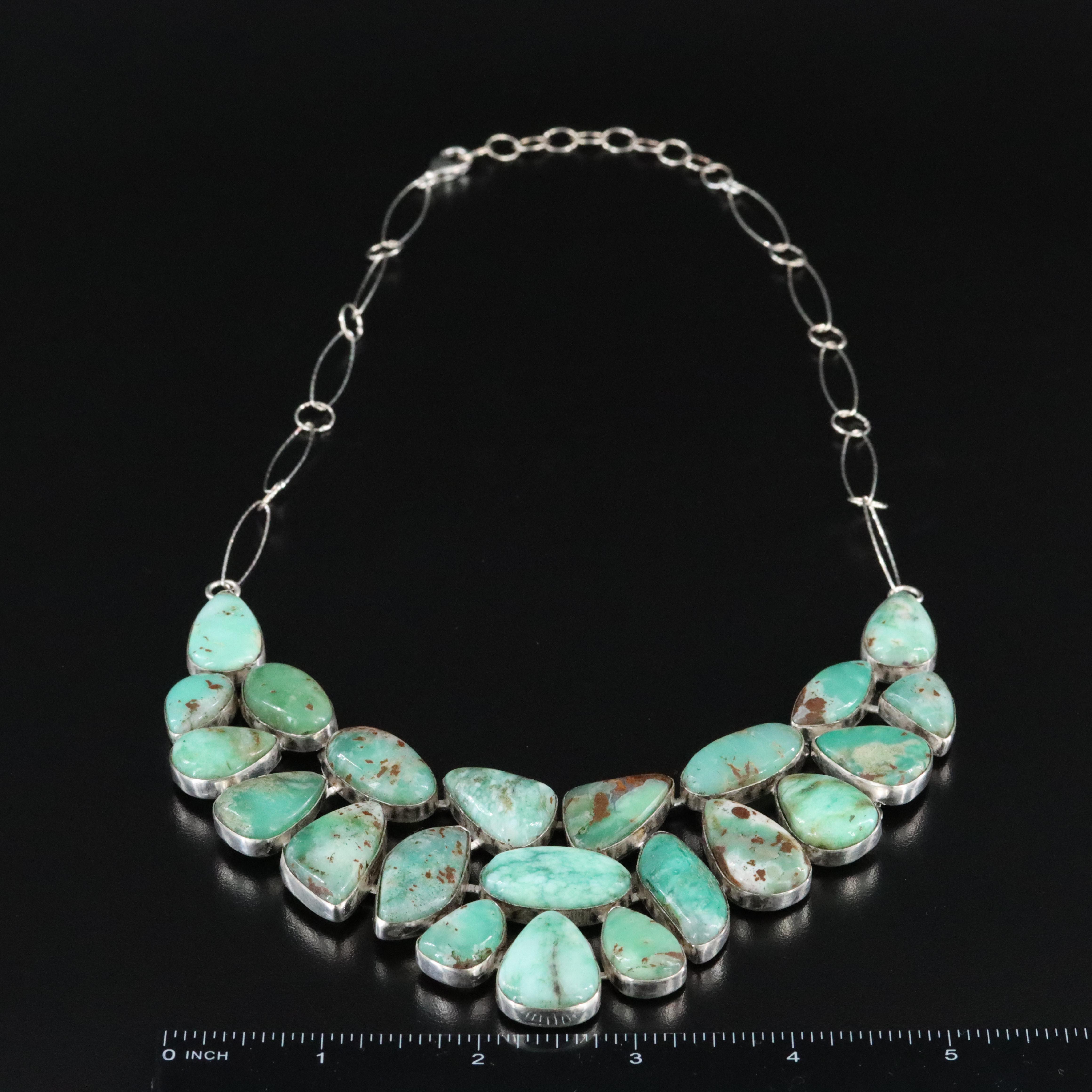 Chalcedony Necklace with Sterling Chain