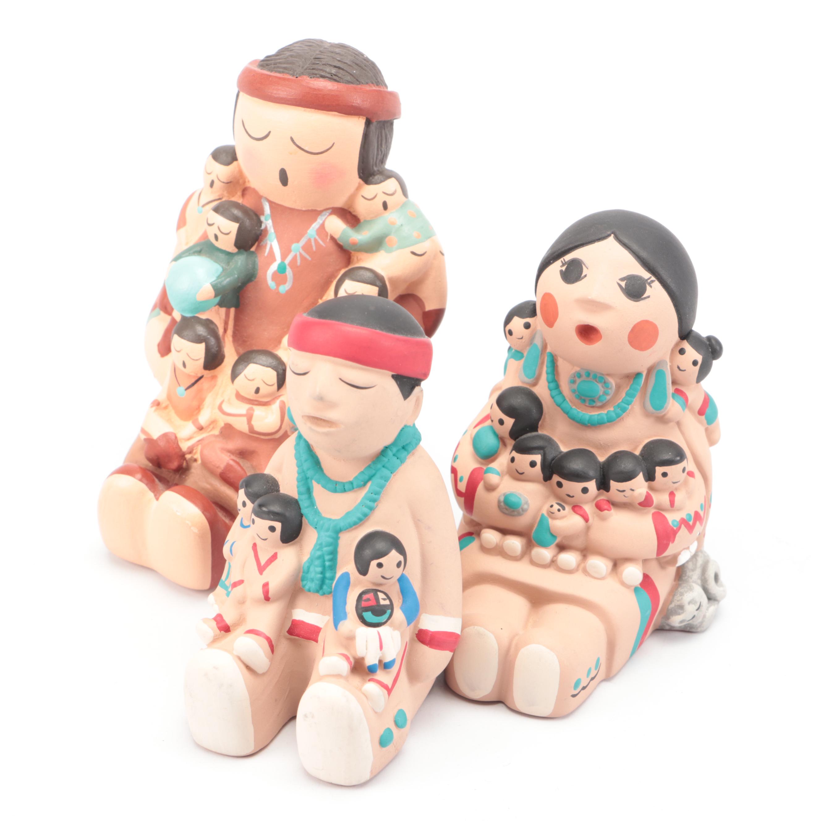 Cleo Teissedre, Other Storytellers with DeGrazia Votive Holder, Goebel Figurine