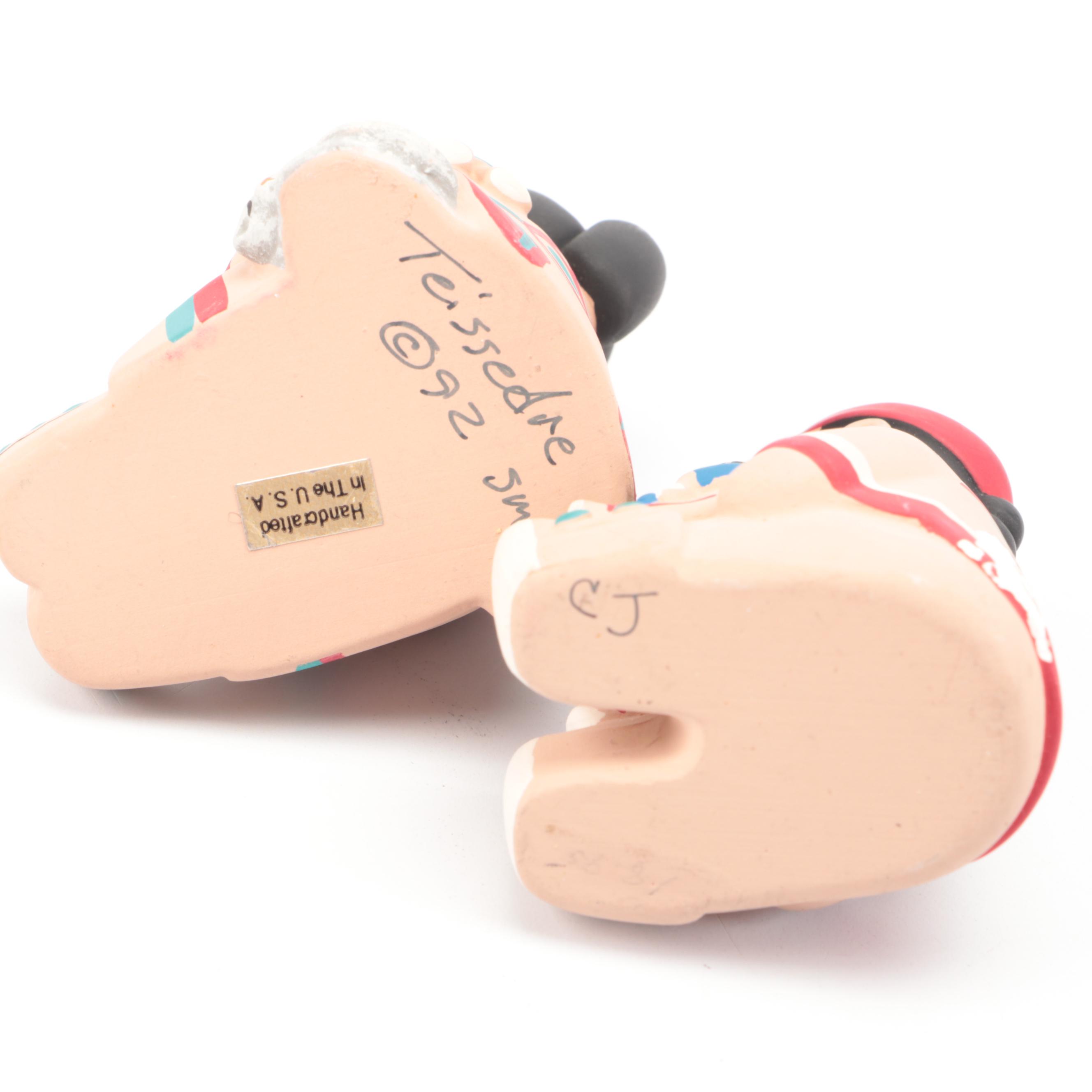 Cleo Teissedre, Other Storytellers with DeGrazia Votive Holder, Goebel Figurine