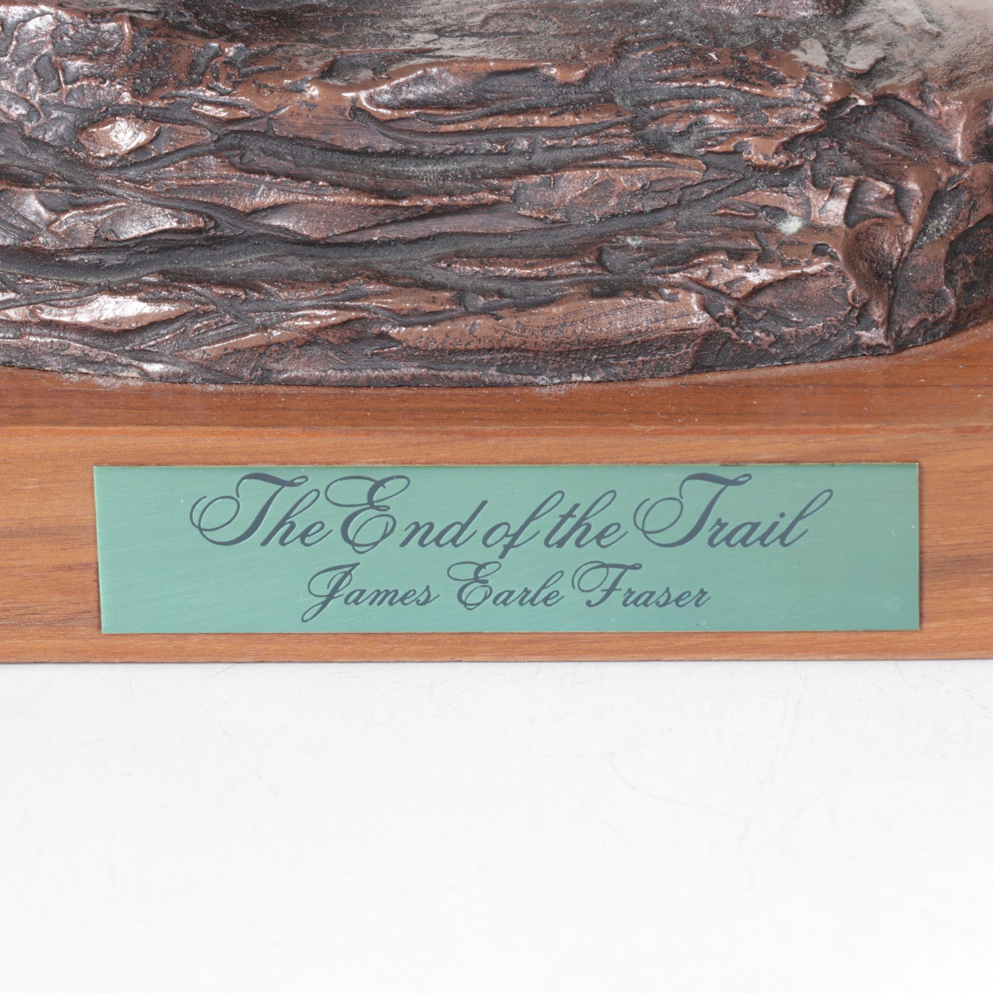 Plaster "The End of the Trail" Sculpture After James Earle Fraser, 1984