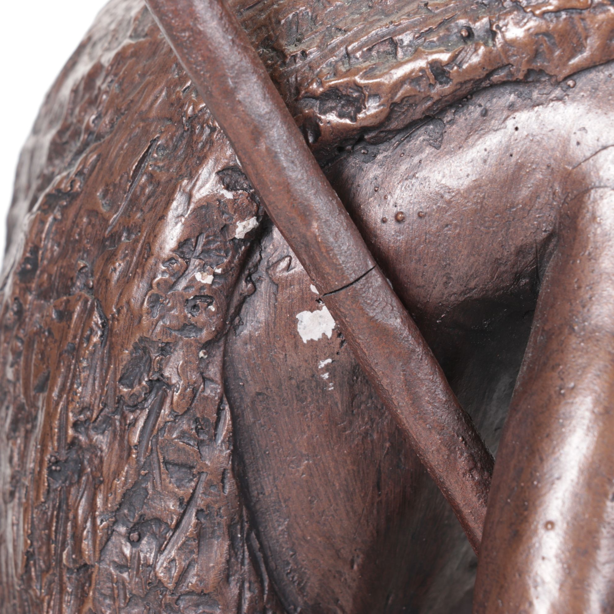 Plaster "The End of the Trail" Sculpture After James Earle Fraser, 1984