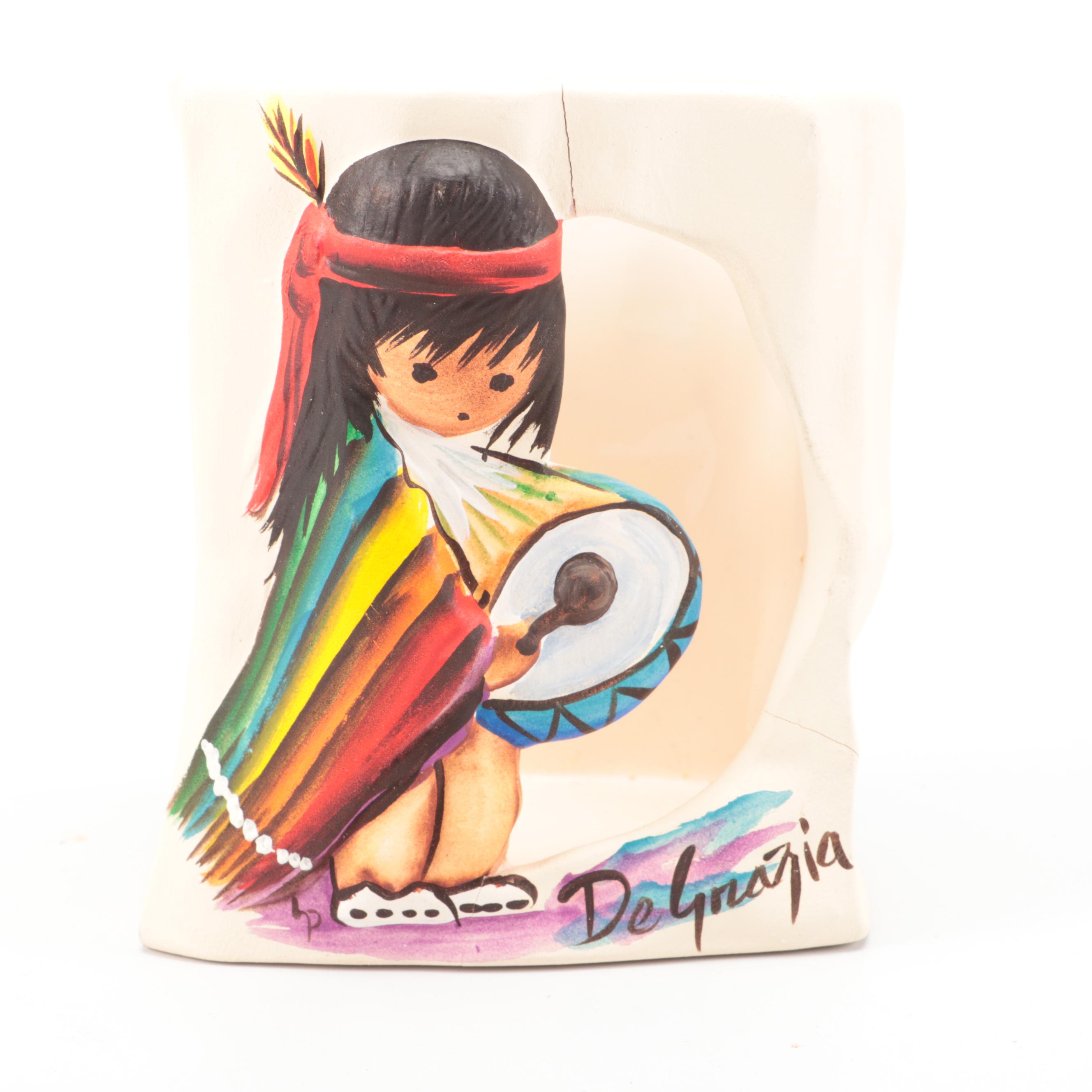 Cleo Teissedre, Other Storytellers with DeGrazia Votive Holder, Goebel Figurine