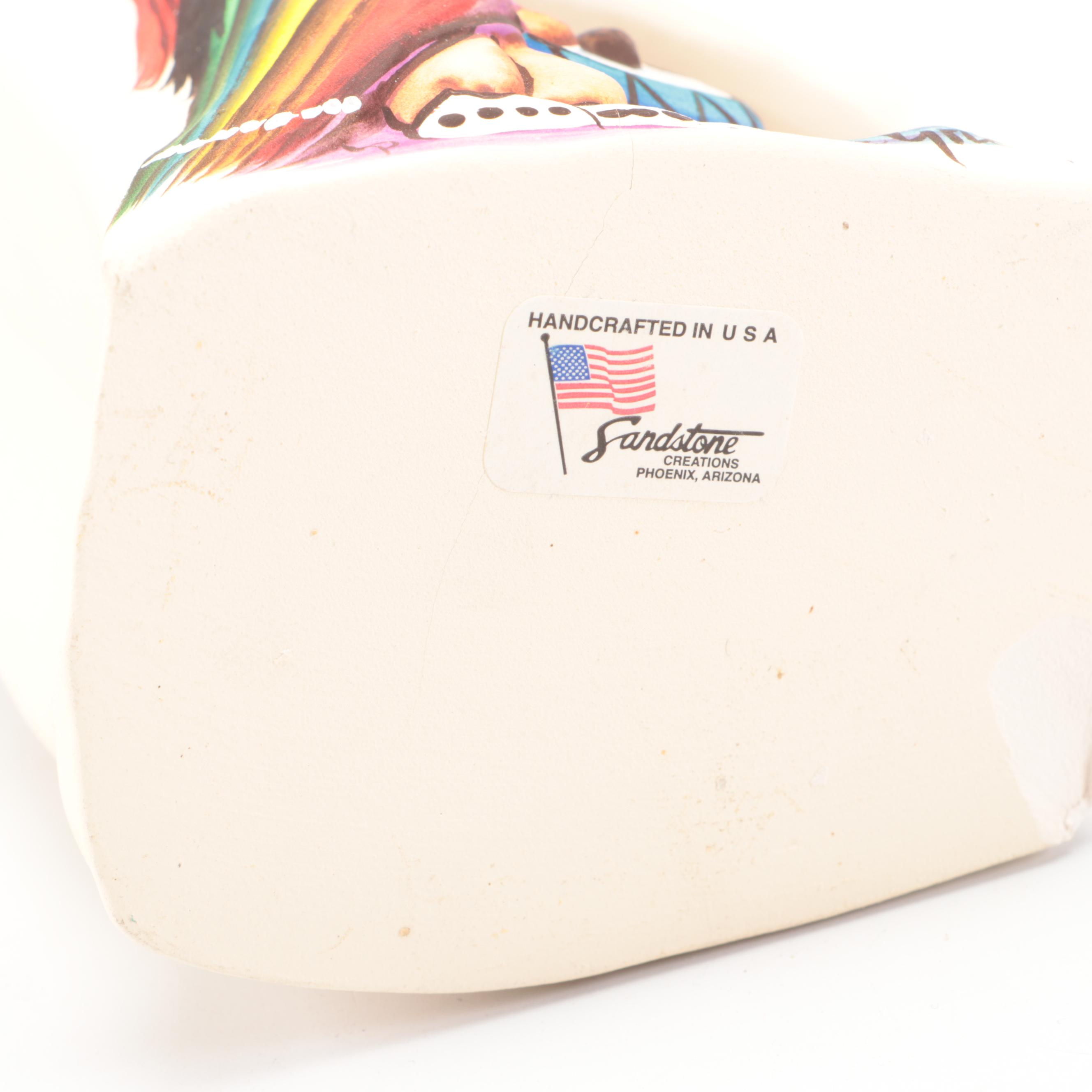 Cleo Teissedre, Other Storytellers with DeGrazia Votive Holder, Goebel Figurine