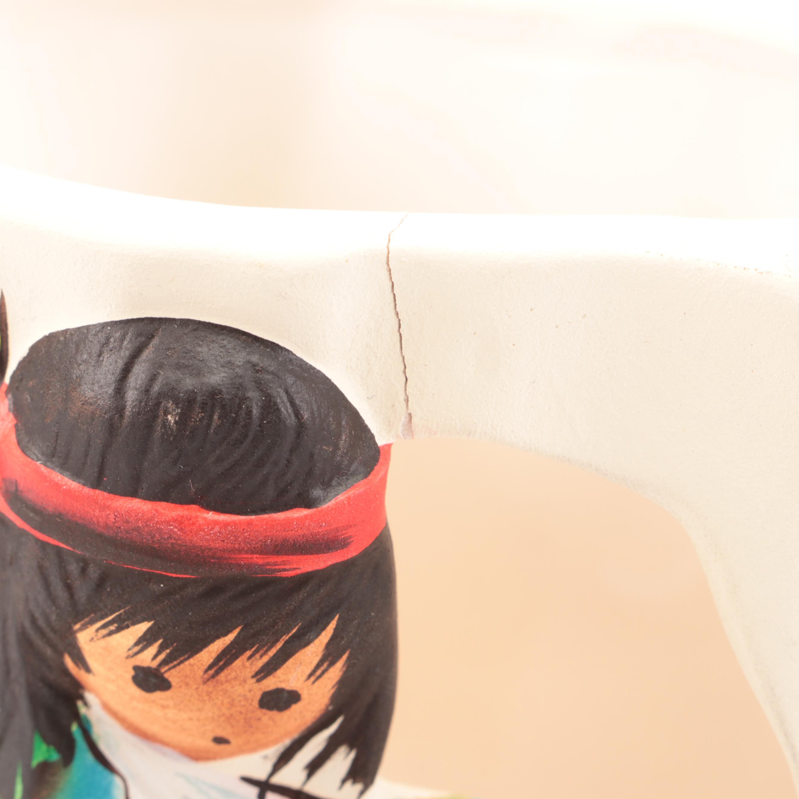 Cleo Teissedre, Other Storytellers with DeGrazia Votive Holder, Goebel Figurine