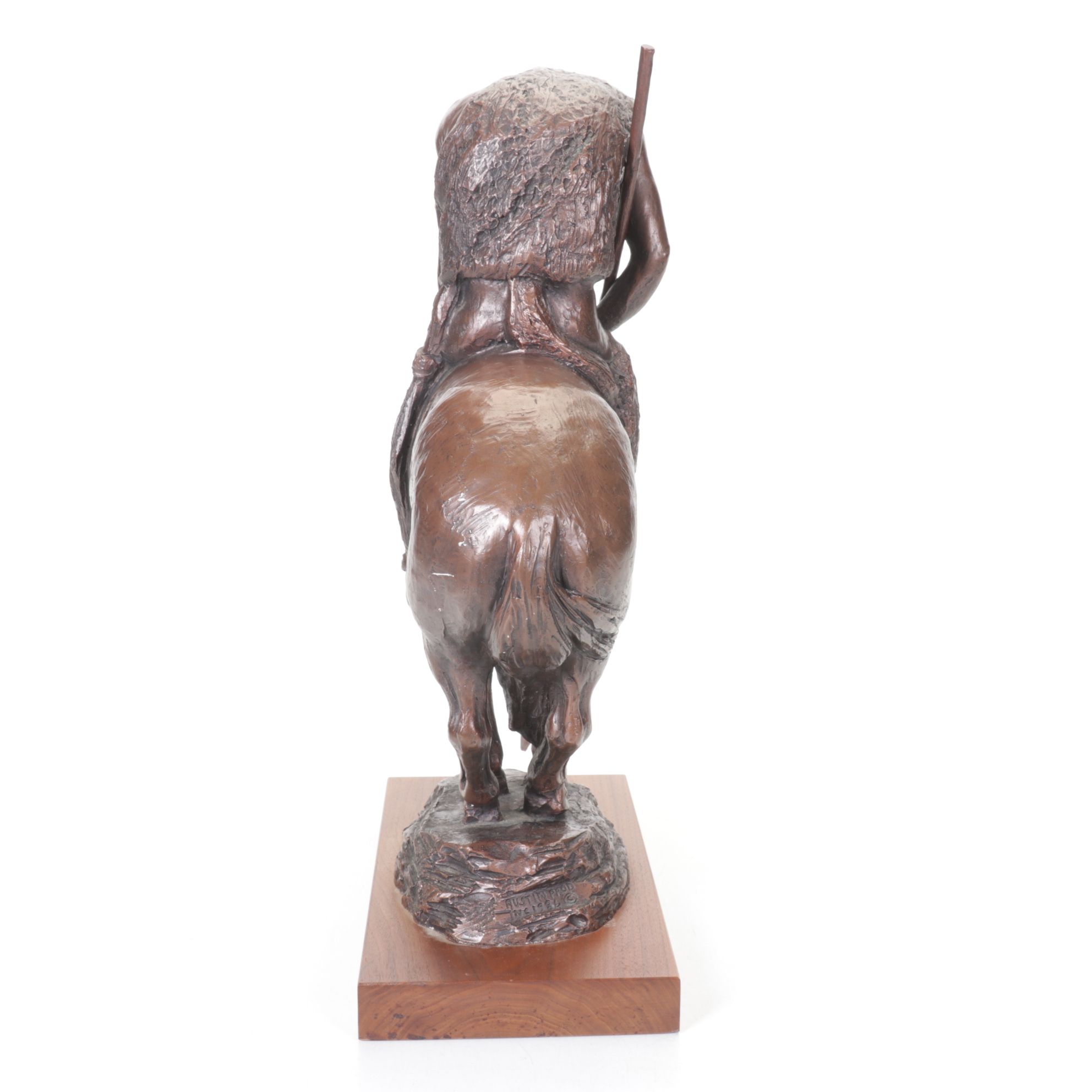 Plaster "The End of the Trail" Sculpture After James Earle Fraser, 1984