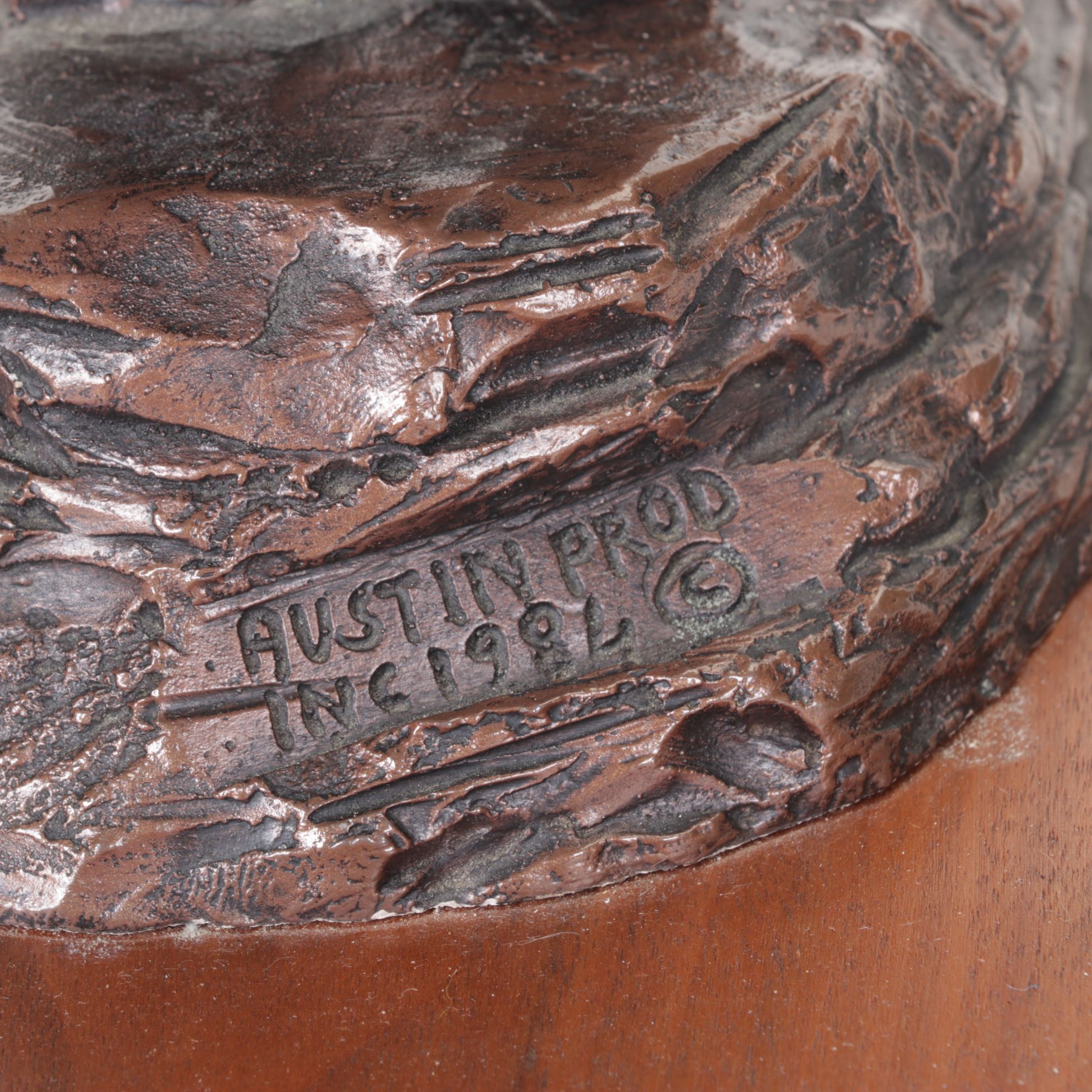 Plaster "The End of the Trail" Sculpture After James Earle Fraser, 1984