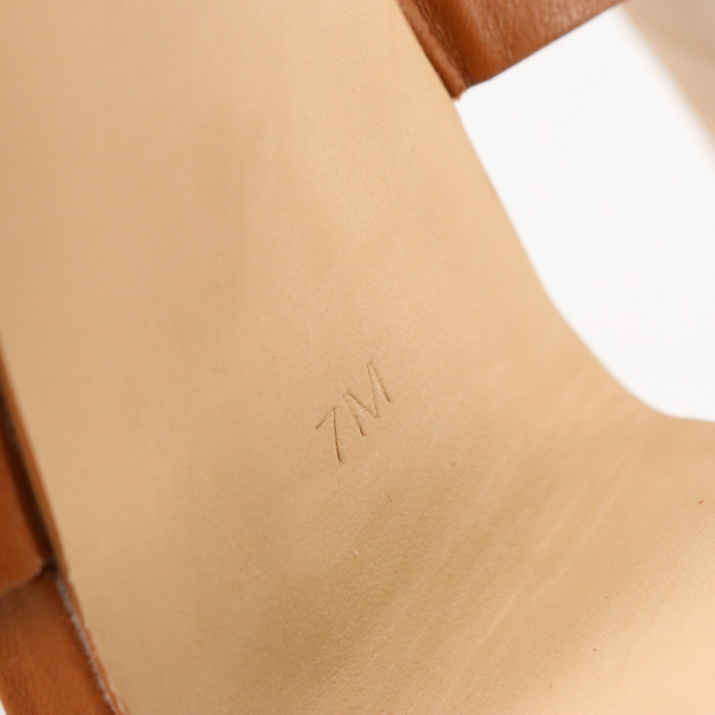 Donald J Pliner Kaia Crinkled Patent Leather and Talbots Leather Heeled Sandals