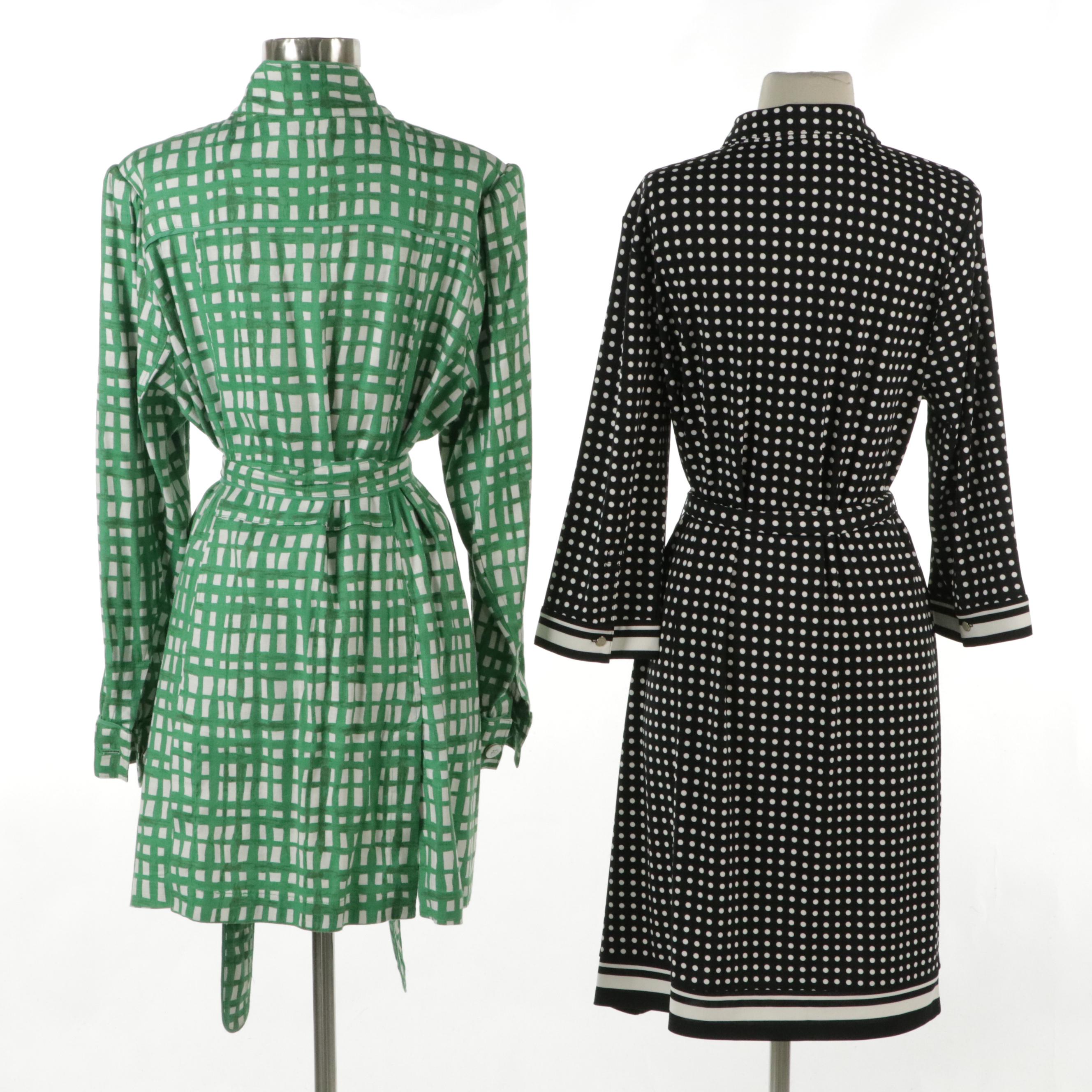 Cabi and Talbots Midi Dresses with Tie Belts