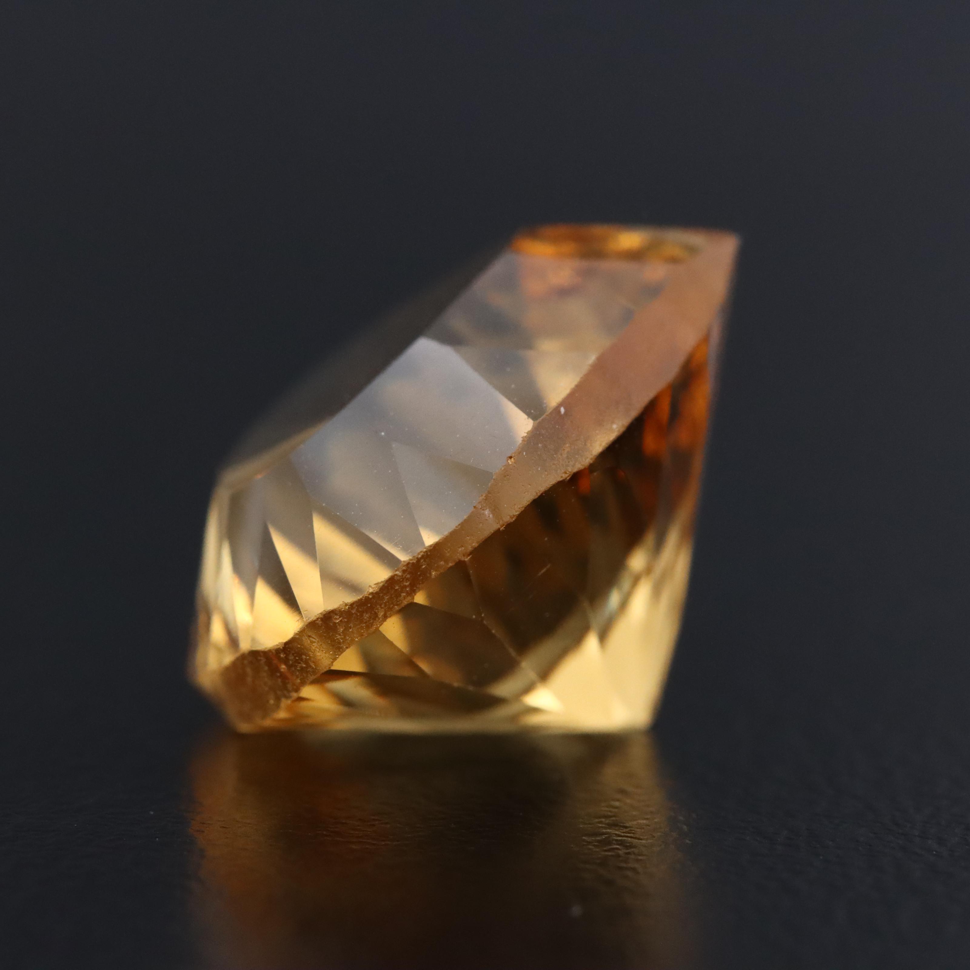 Loose 13.841 CT Citrine
