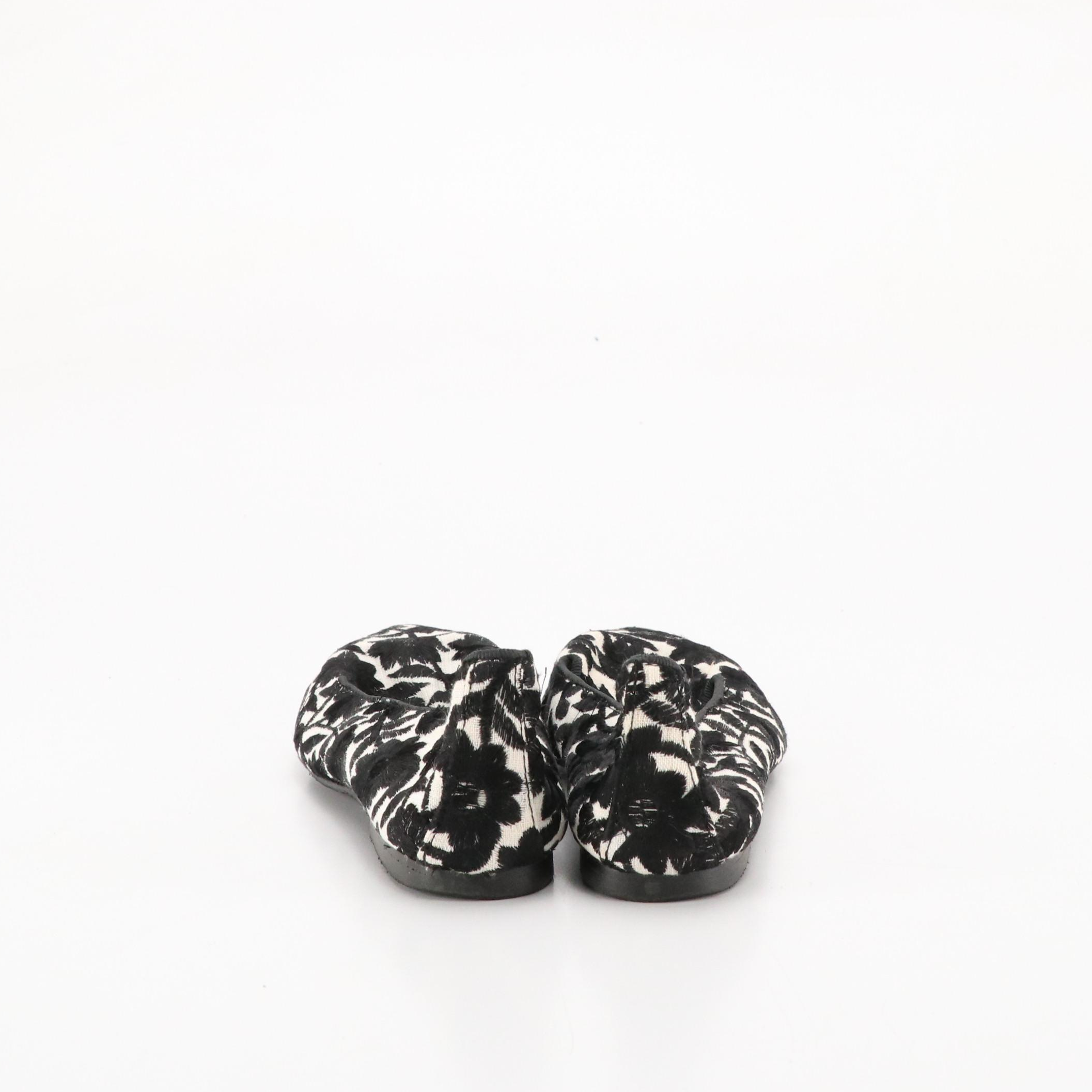 Margaux The Demi Jane Black Mesh and Leather Flats with Menina Pointed-Toe Flats