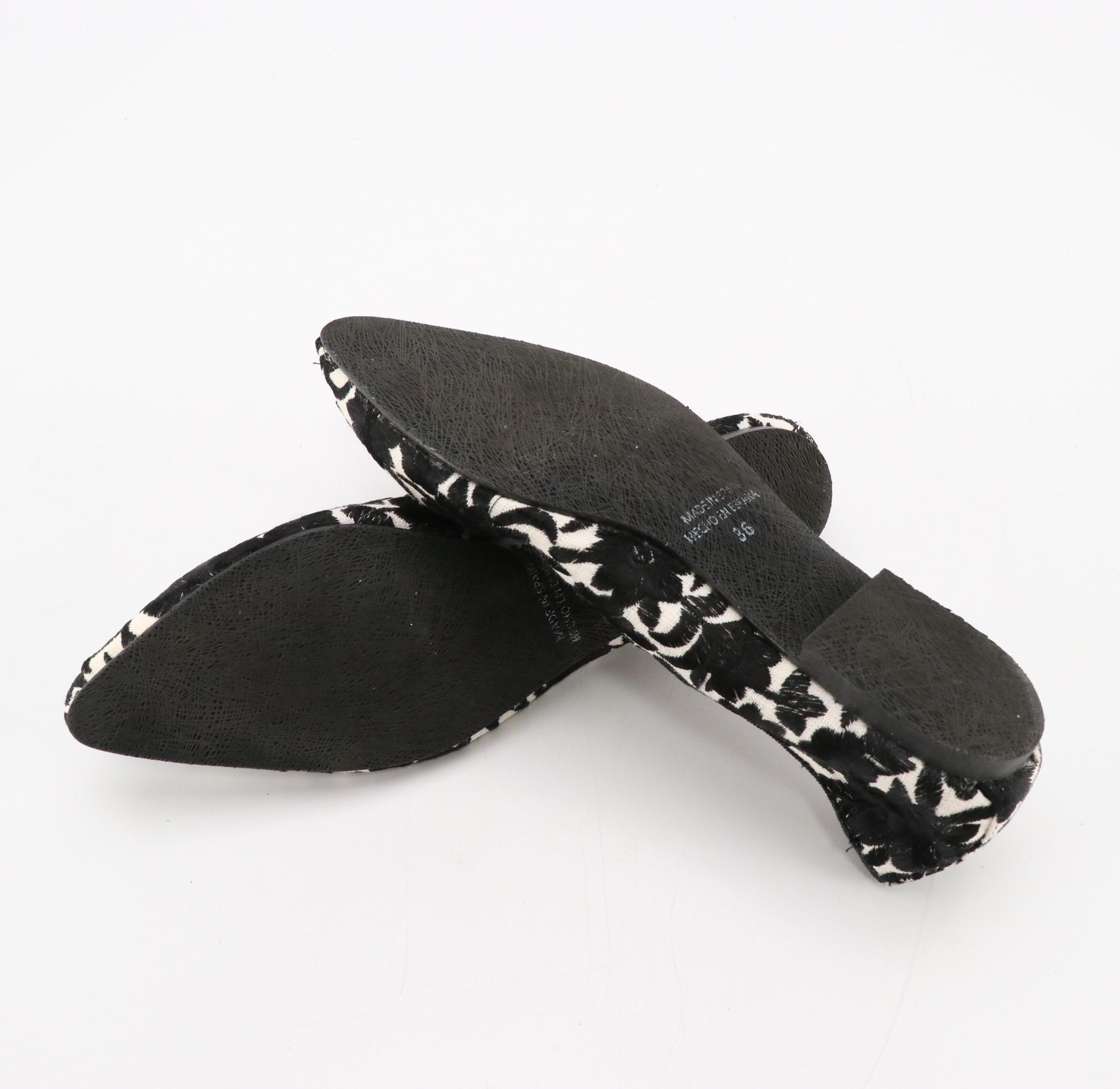 Margaux The Demi Jane Black Mesh and Leather Flats with Menina Pointed-Toe Flats