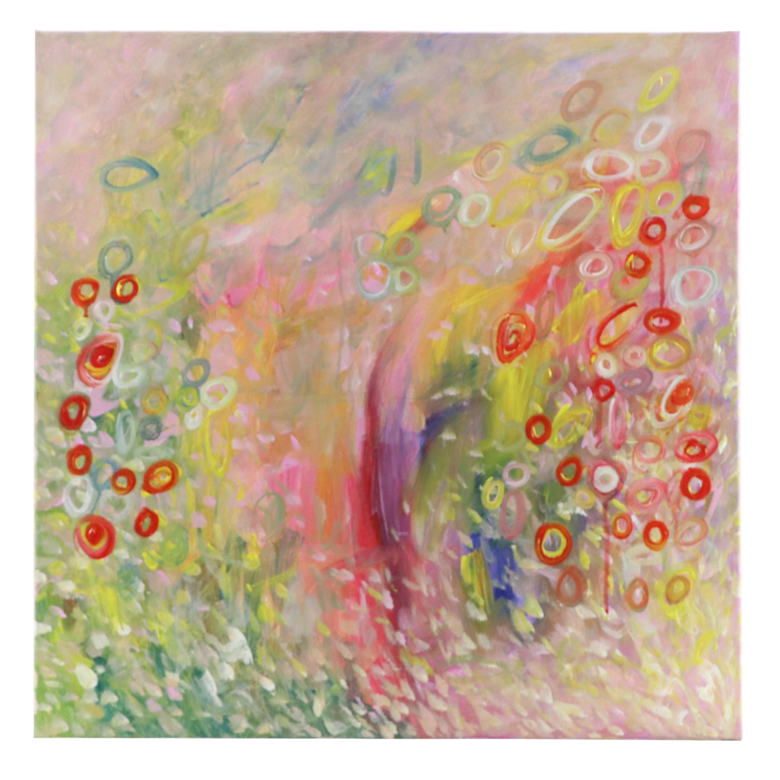 Saul Gefen Abstract Acrylic Painting, 2025