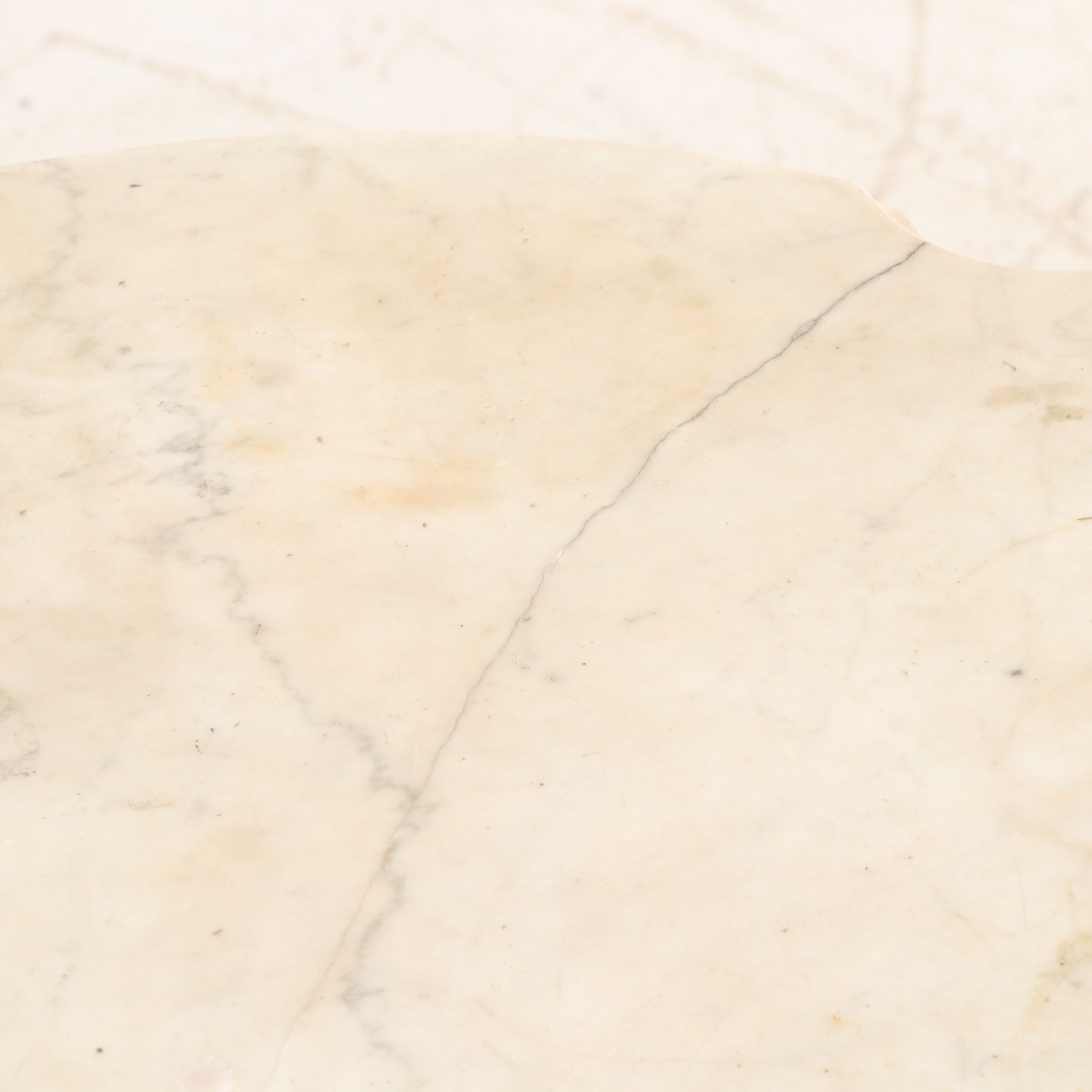 Victorian Marble Top Walnut Table, Late 19th Century