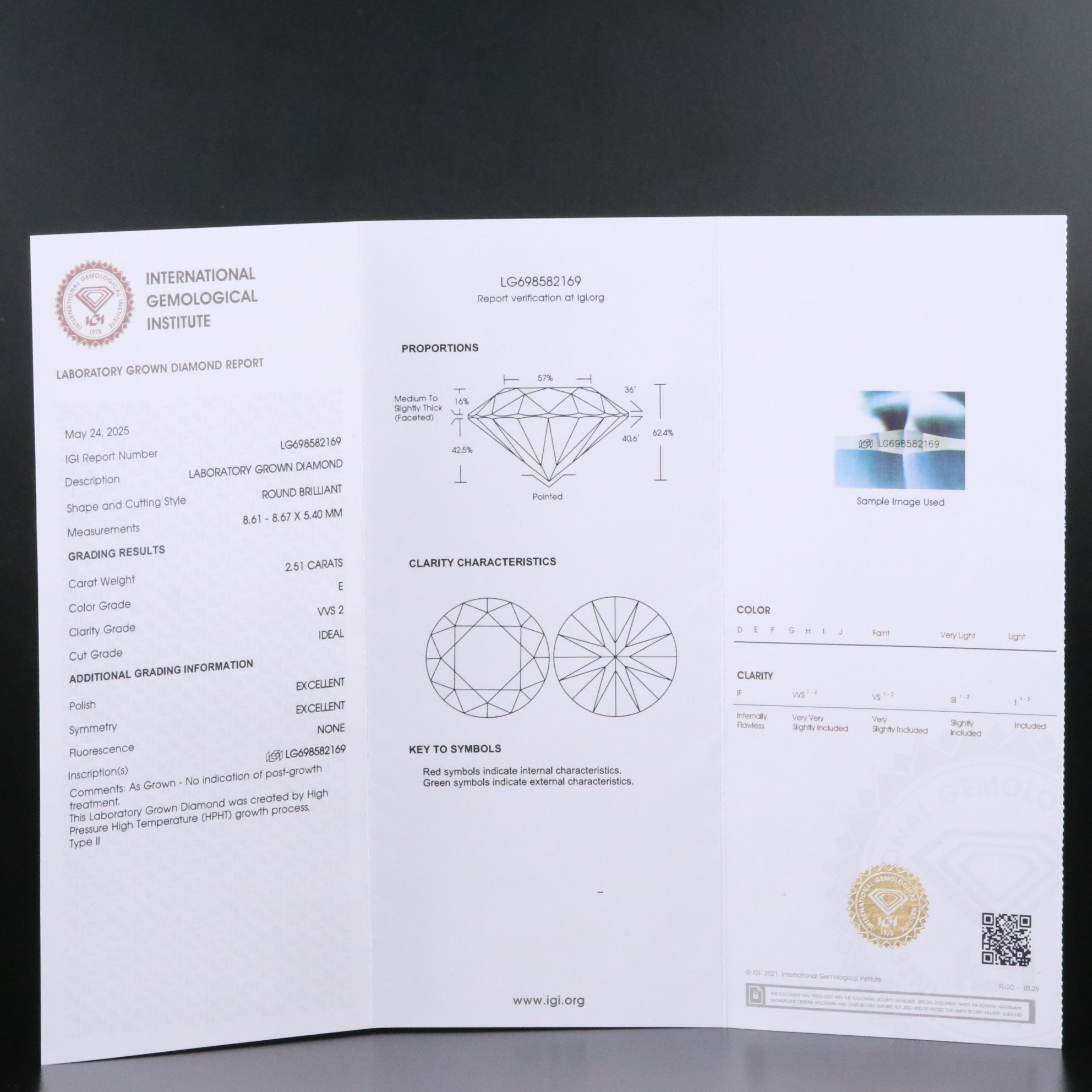 Platinum 5.01 CTW Lab Grown Diamond Stud Earrings with IGI Reports