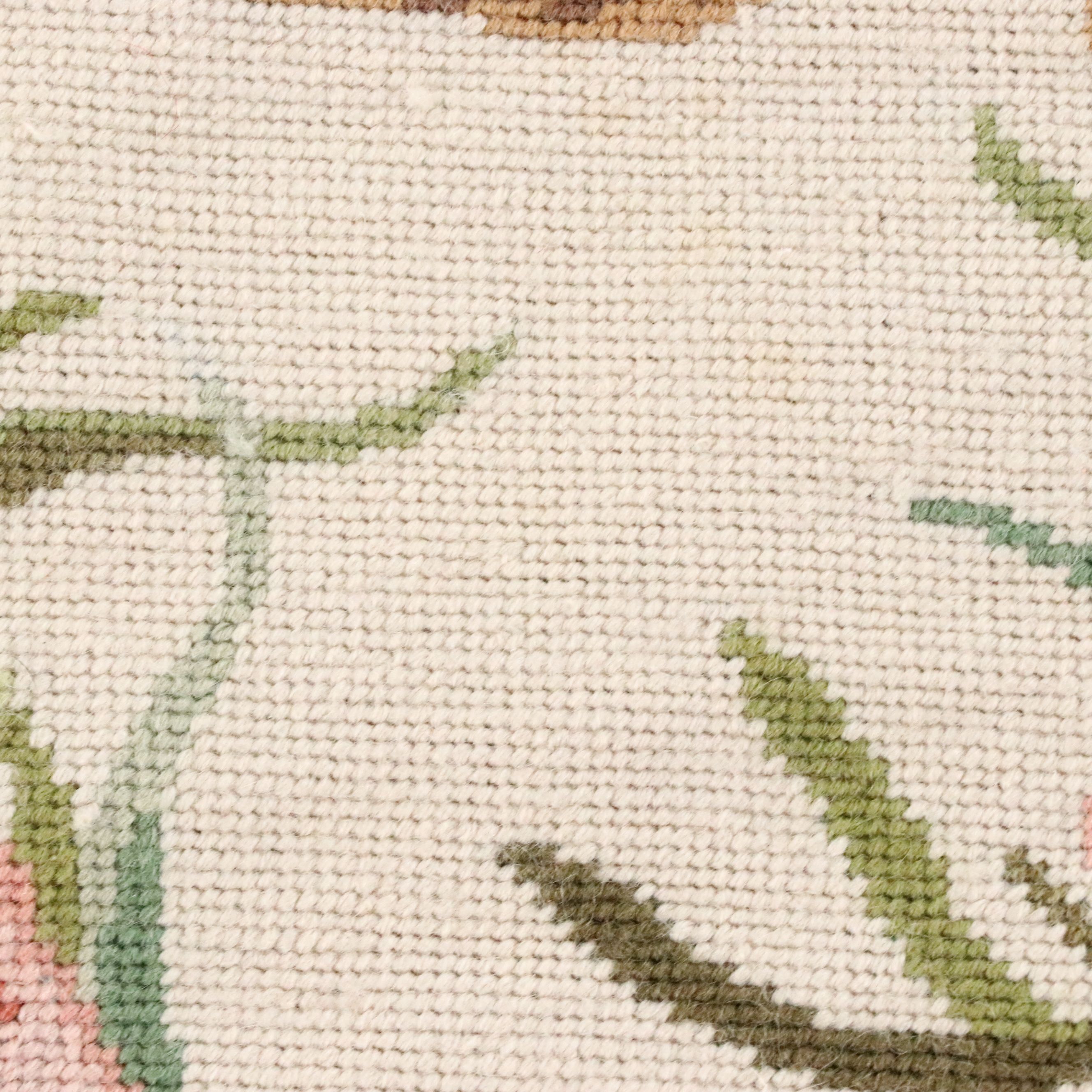 9'9 x 15'3 Handmade Needlepoint Chinese Nautical Trellis Theme Room-Sized Rug