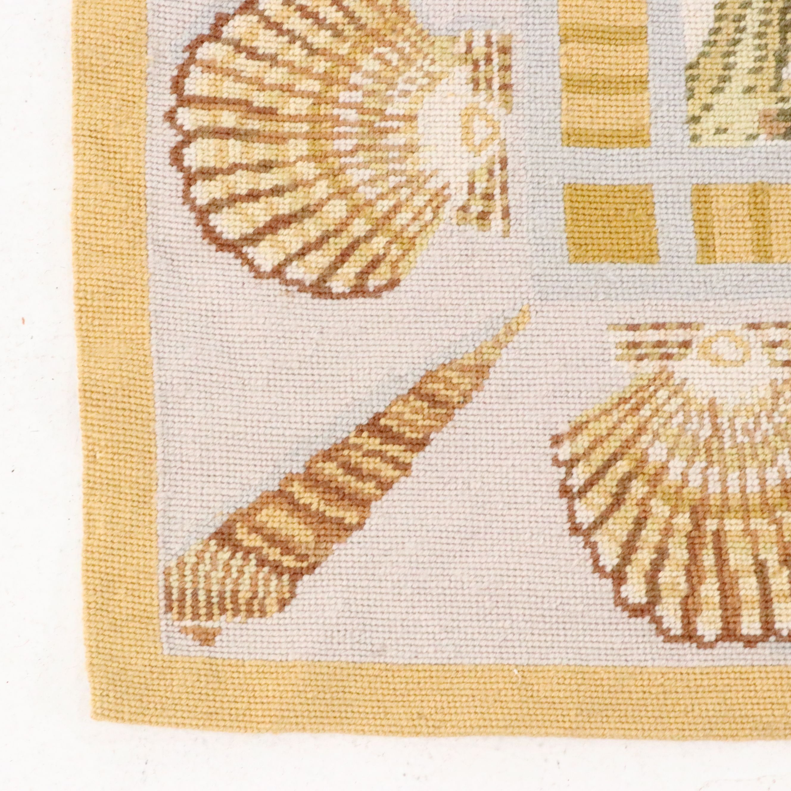 9'9 x 15'3 Handmade Needlepoint Chinese Nautical Trellis Theme Room-Sized Rug