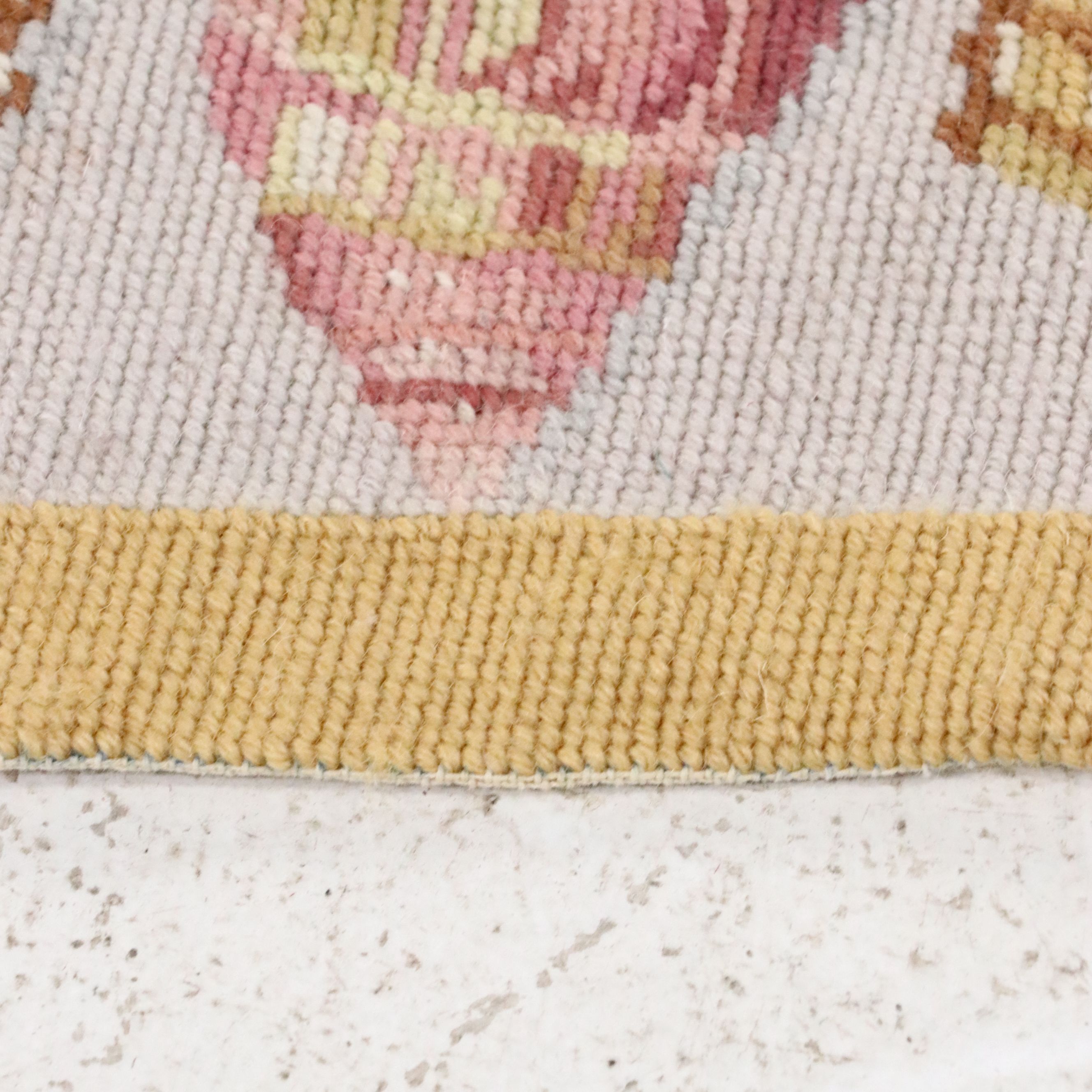 9'9 x 15'3 Handmade Needlepoint Chinese Nautical Trellis Theme Room-Sized Rug