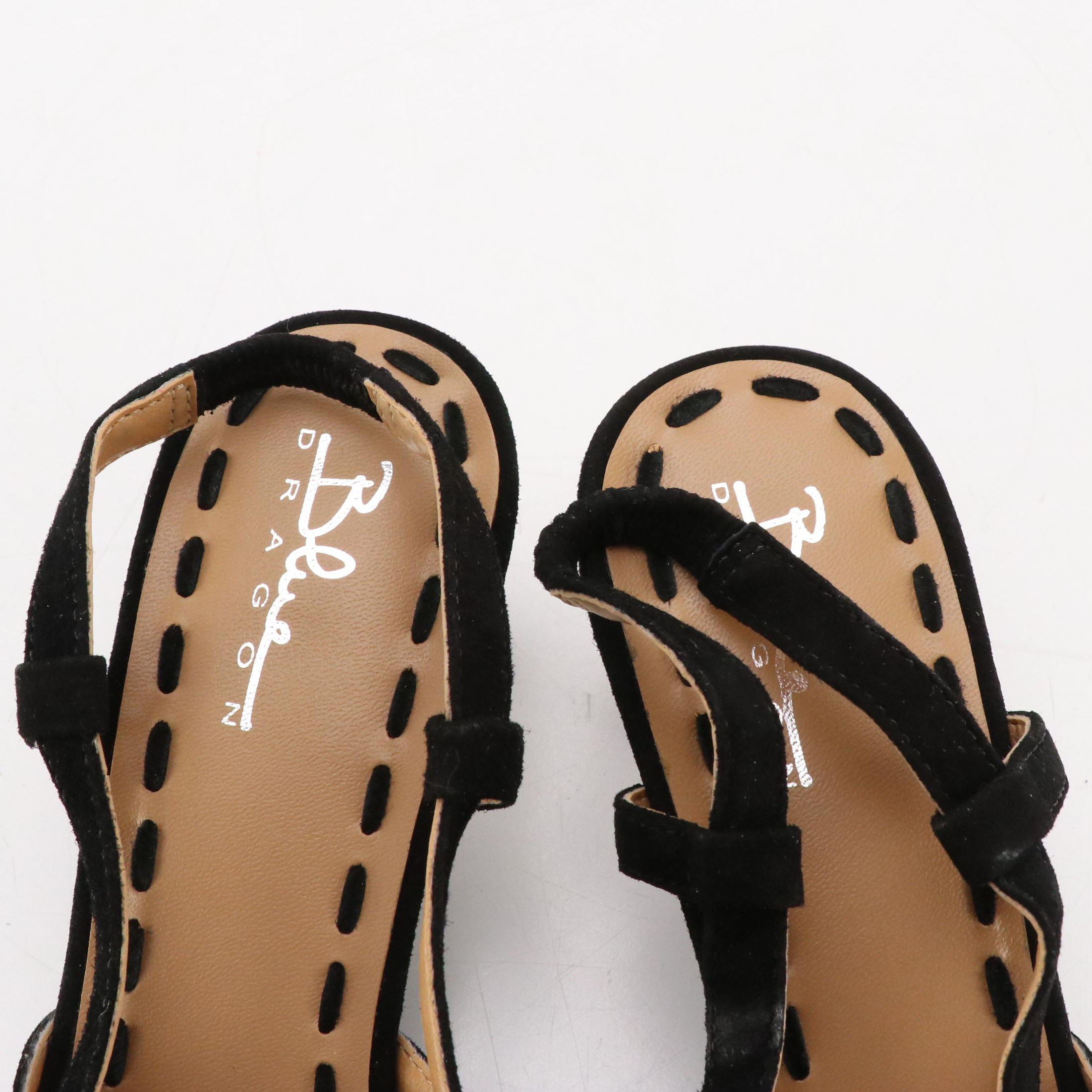 Blue Dragon Pointed-Toe Kitten Heel Slingbacks and Donald J Pliner Kaia Heels