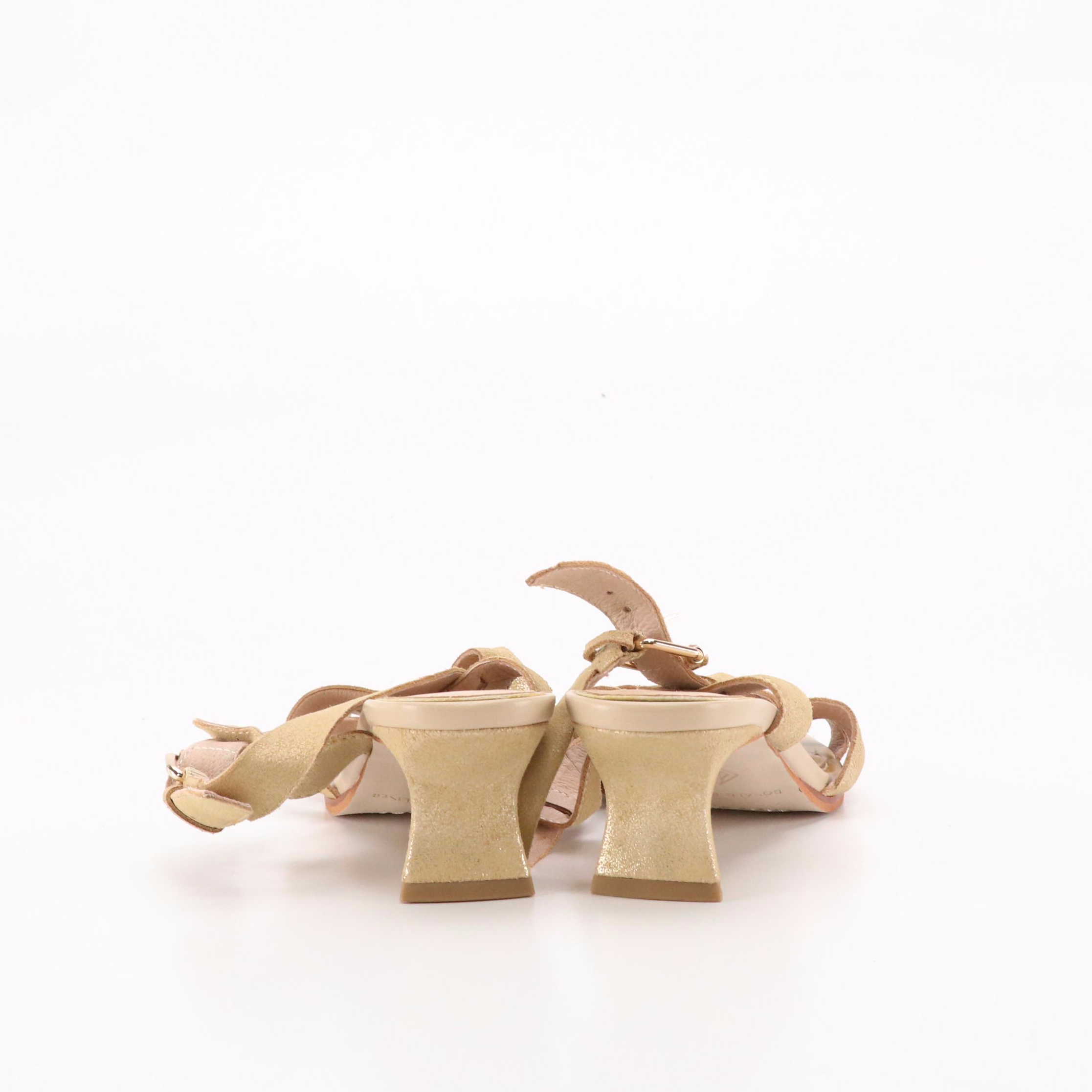 Blue Dragon Pointed-Toe Kitten Heel Slingbacks and Donald J Pliner Kaia Heels