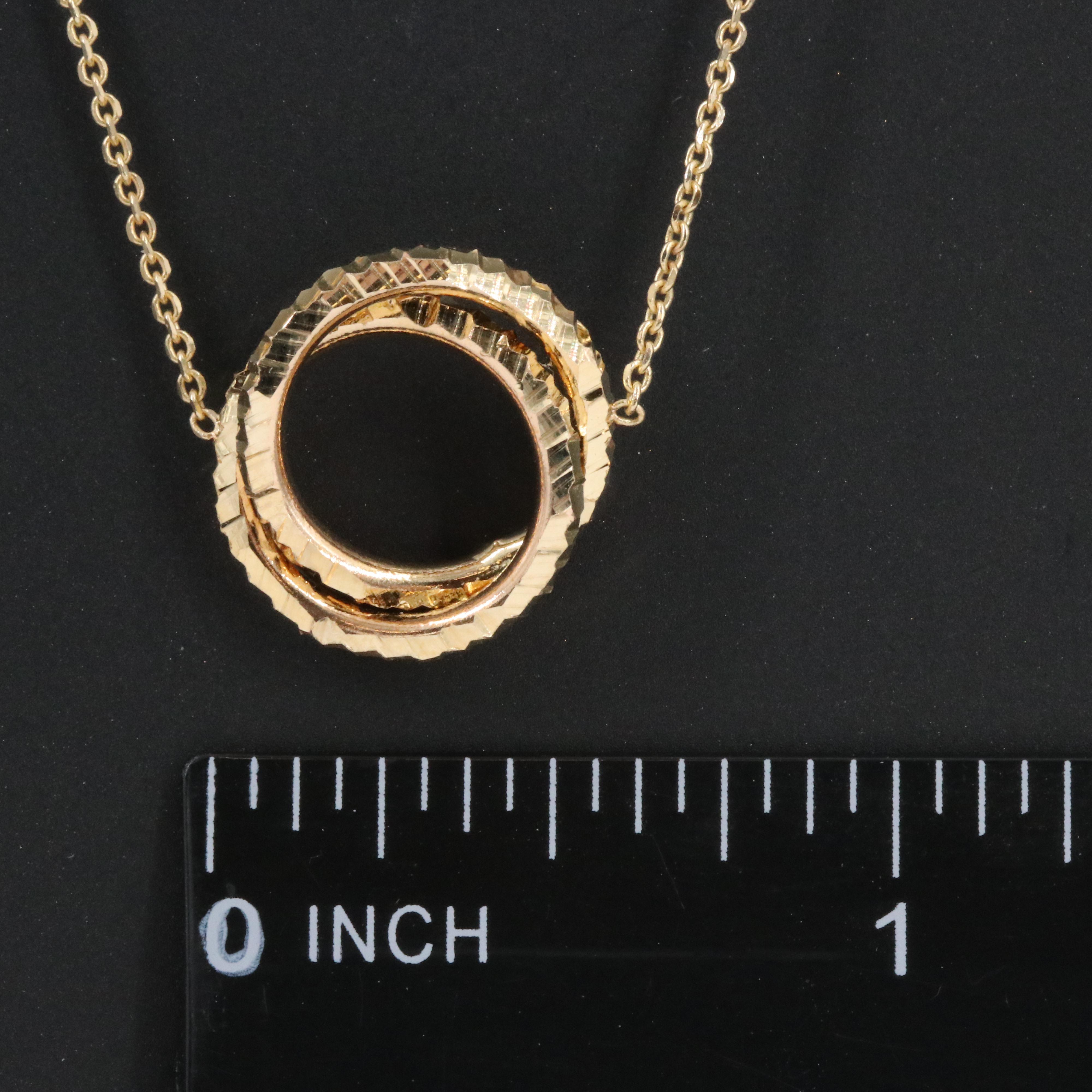 14K Station Necklace