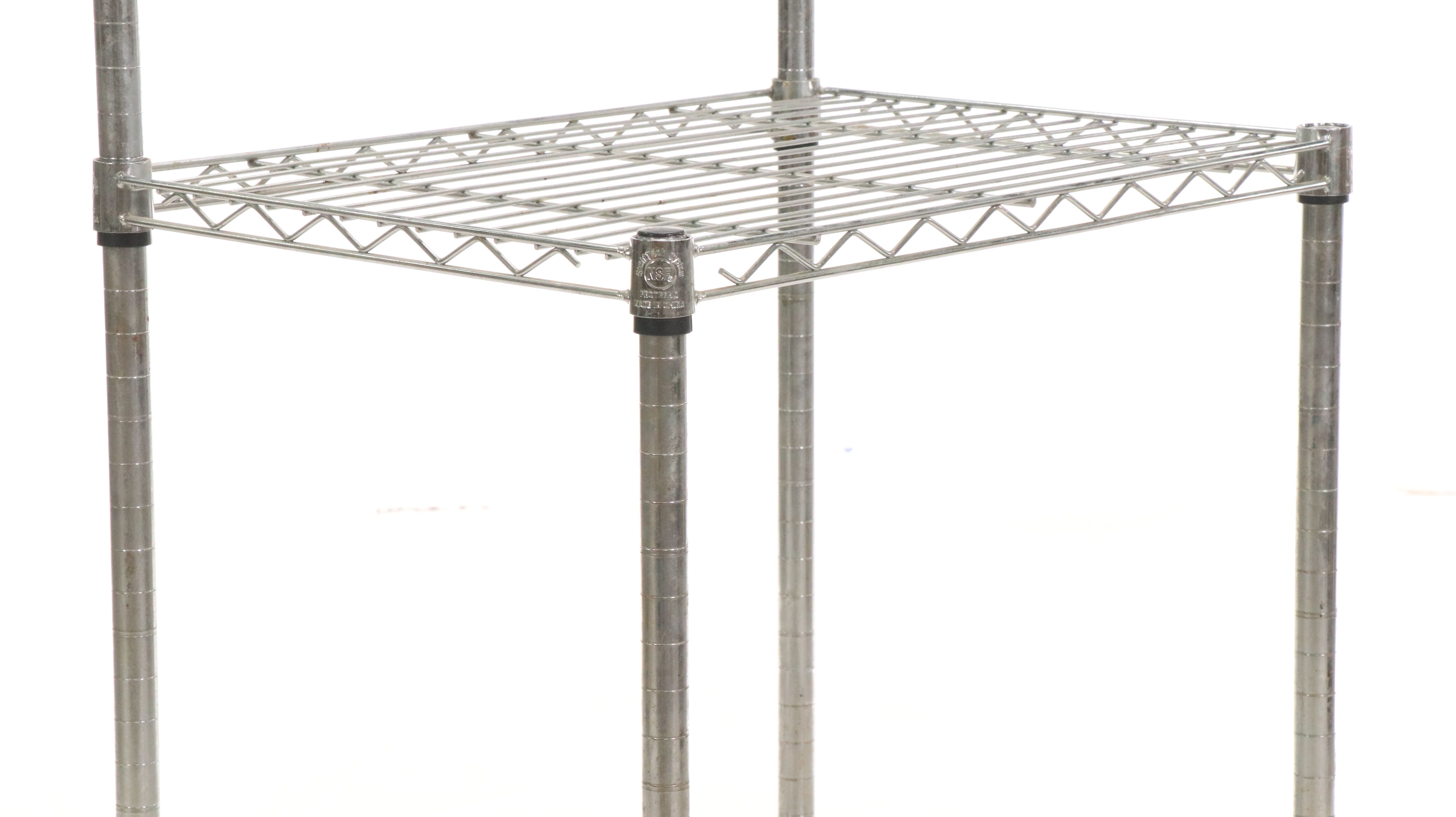 Industrial Chrome ShelfTech NSF Metal Wire Baker's Rack