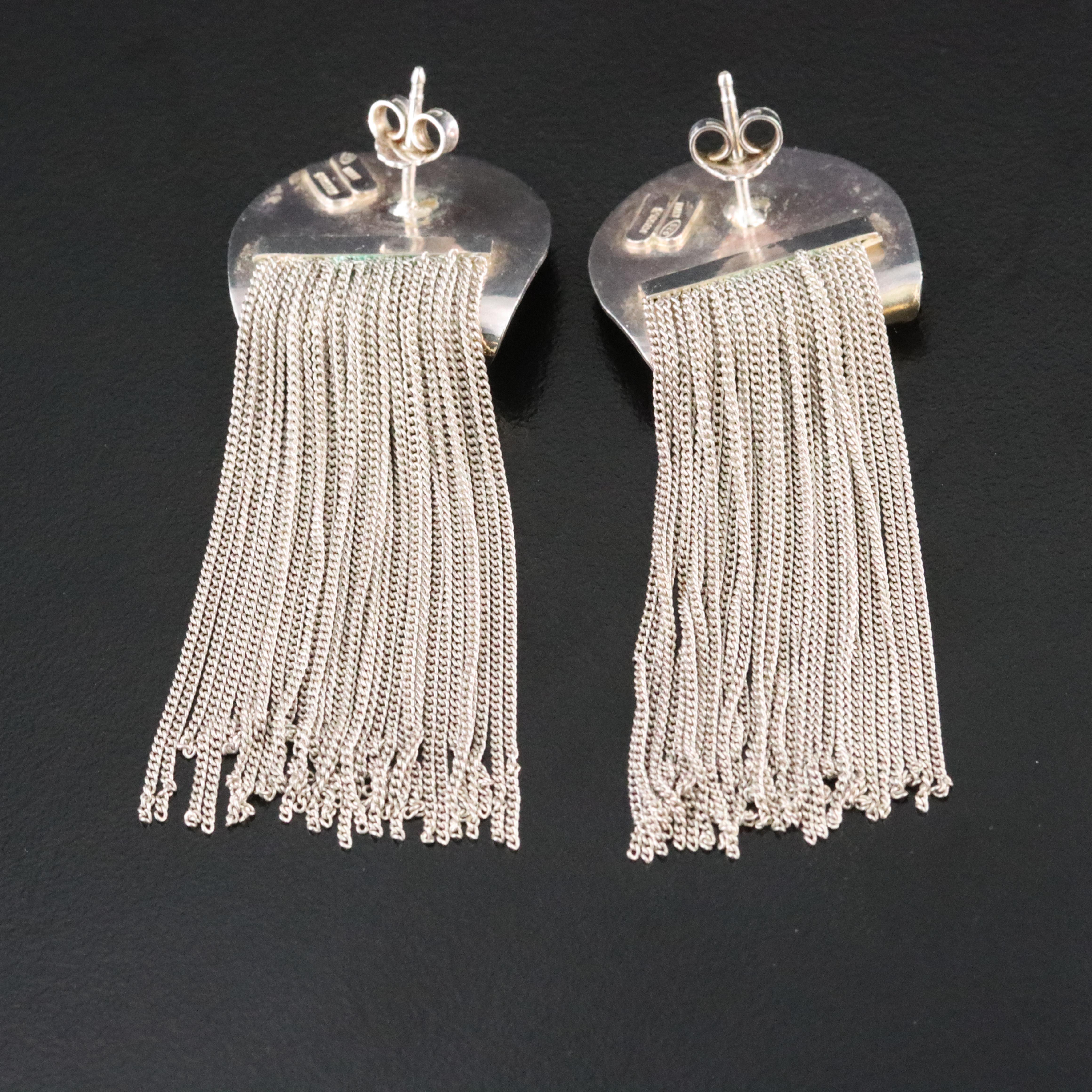 Italian Sterling Fringe Earrings