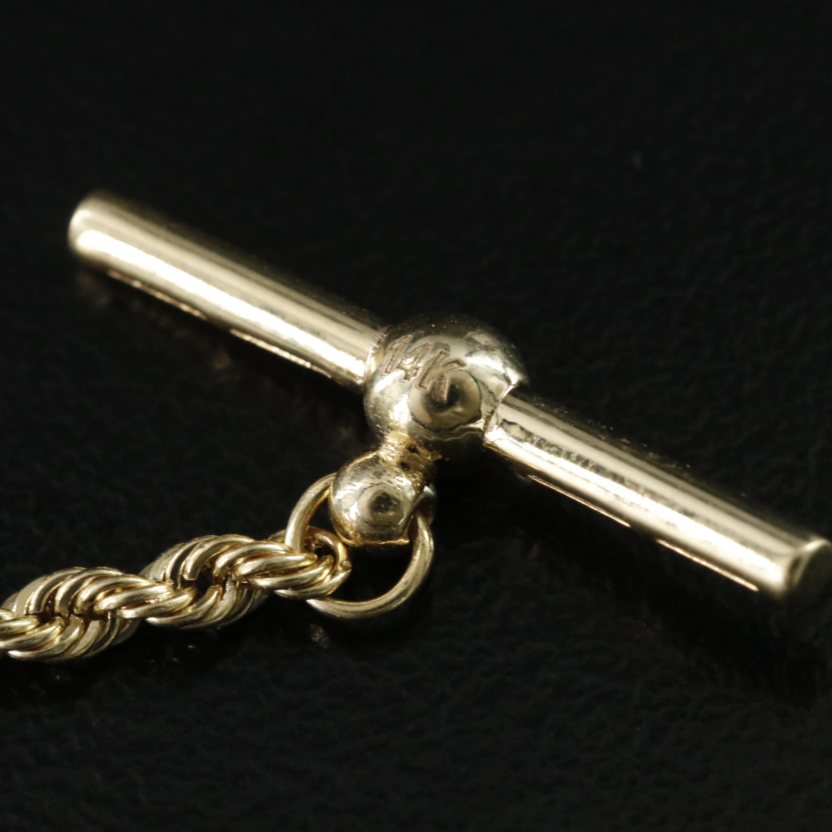 14K Rope Chain Bracelet