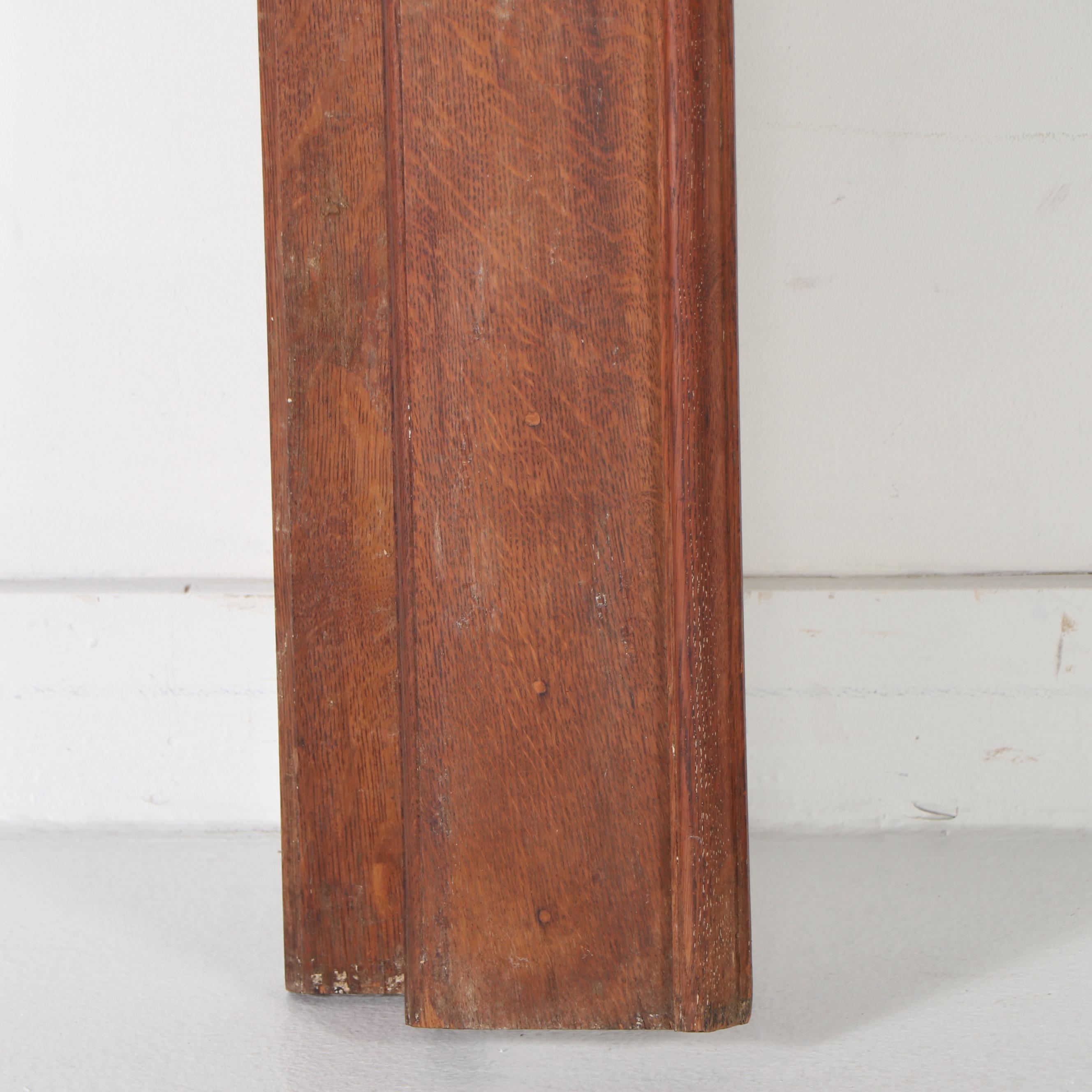 Architectural Salvage Greek Revival Style Wooden Mantel Surround