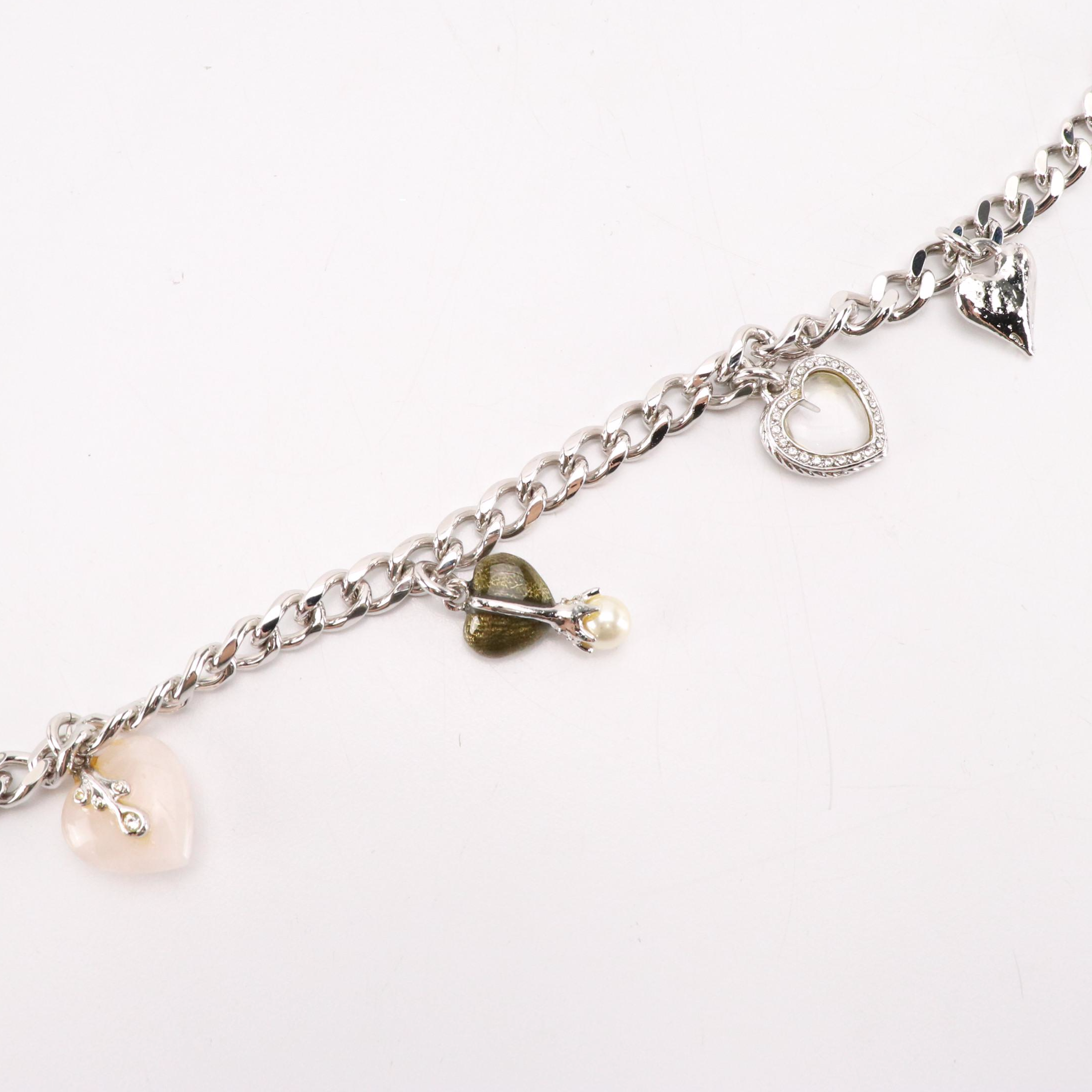 St. John Knits Gemstone/Charm Link Chain Belt