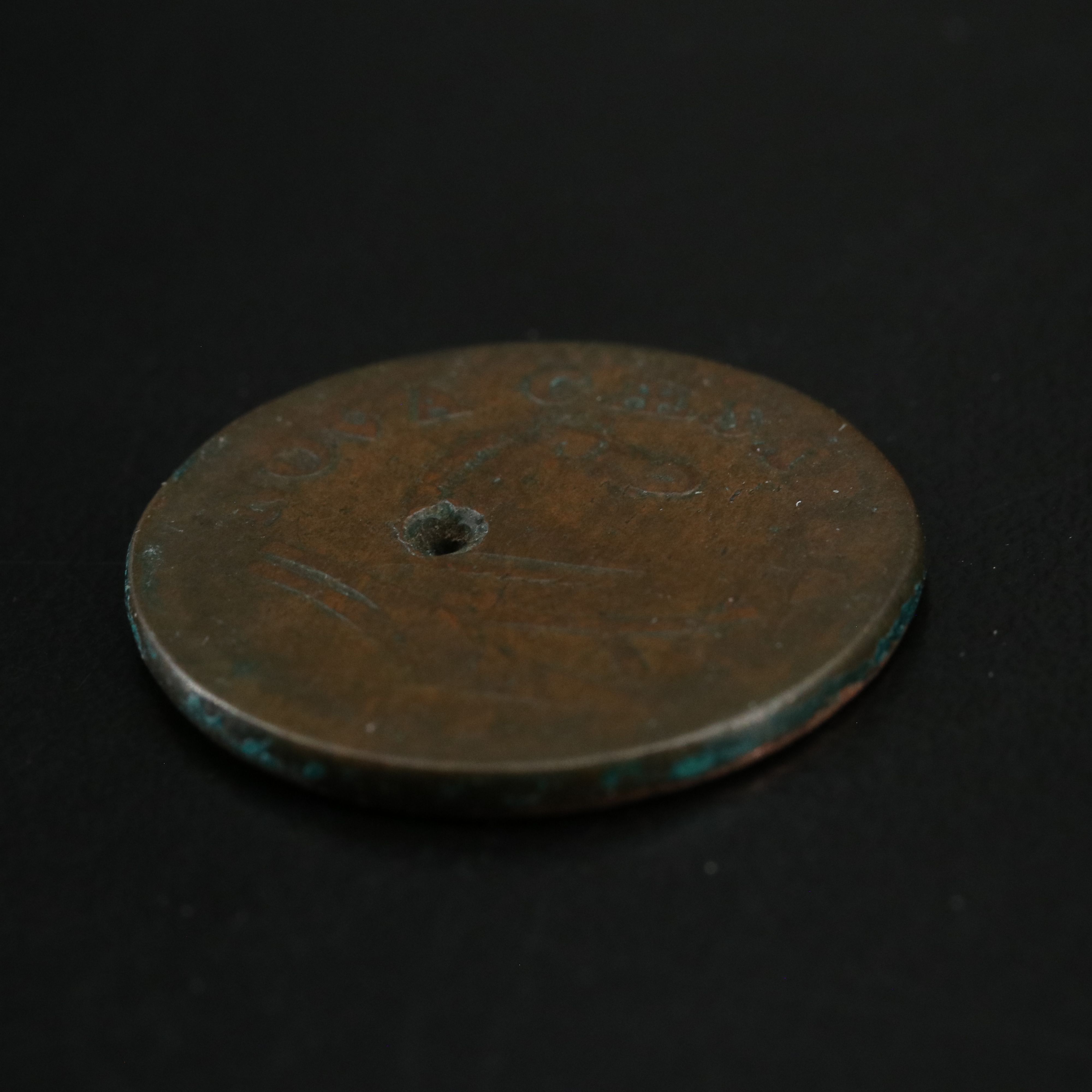 1787 New Jersey Colonial Copper with a Hole in It
