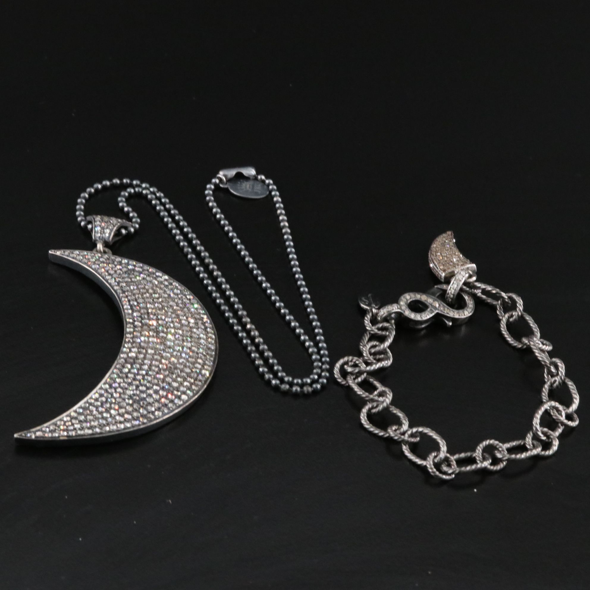Jessica Kagan Cushman Featured in Sterling Diamond Necklace and Bracelet