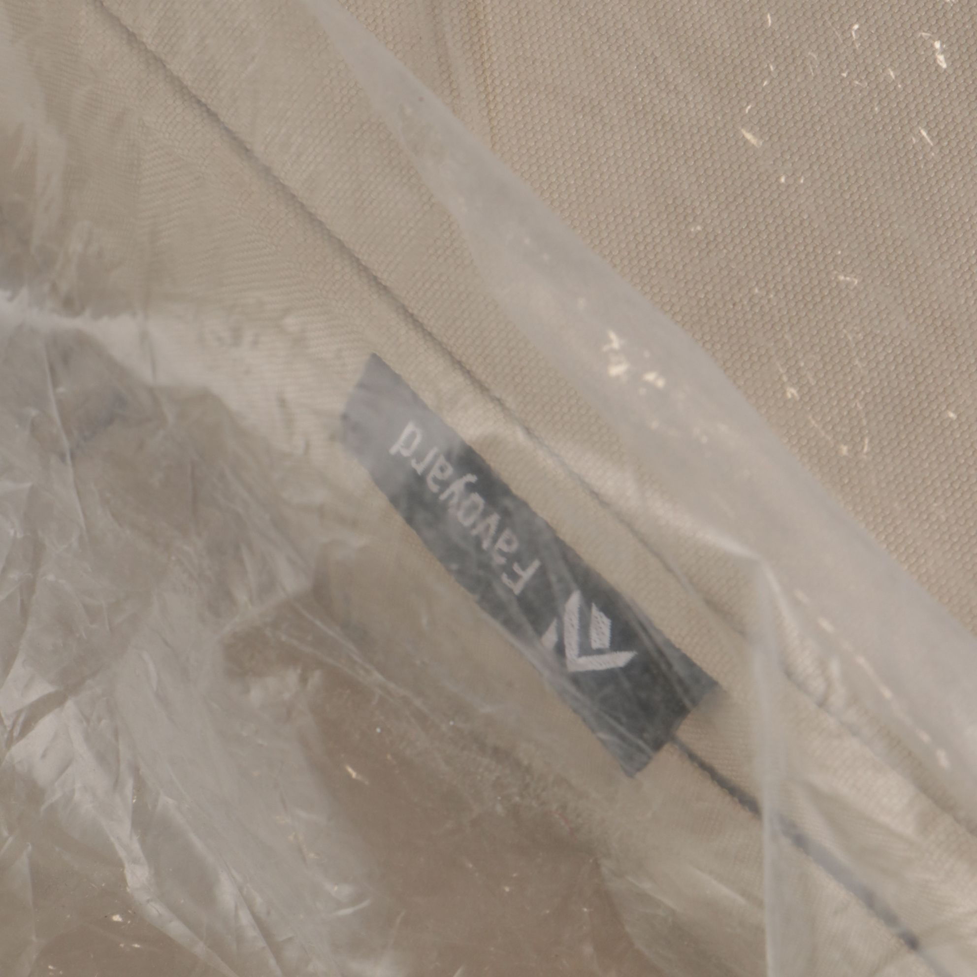 Favoyard Beige Outdoor Seat Cushions with Black Cushion and Throw Pillow