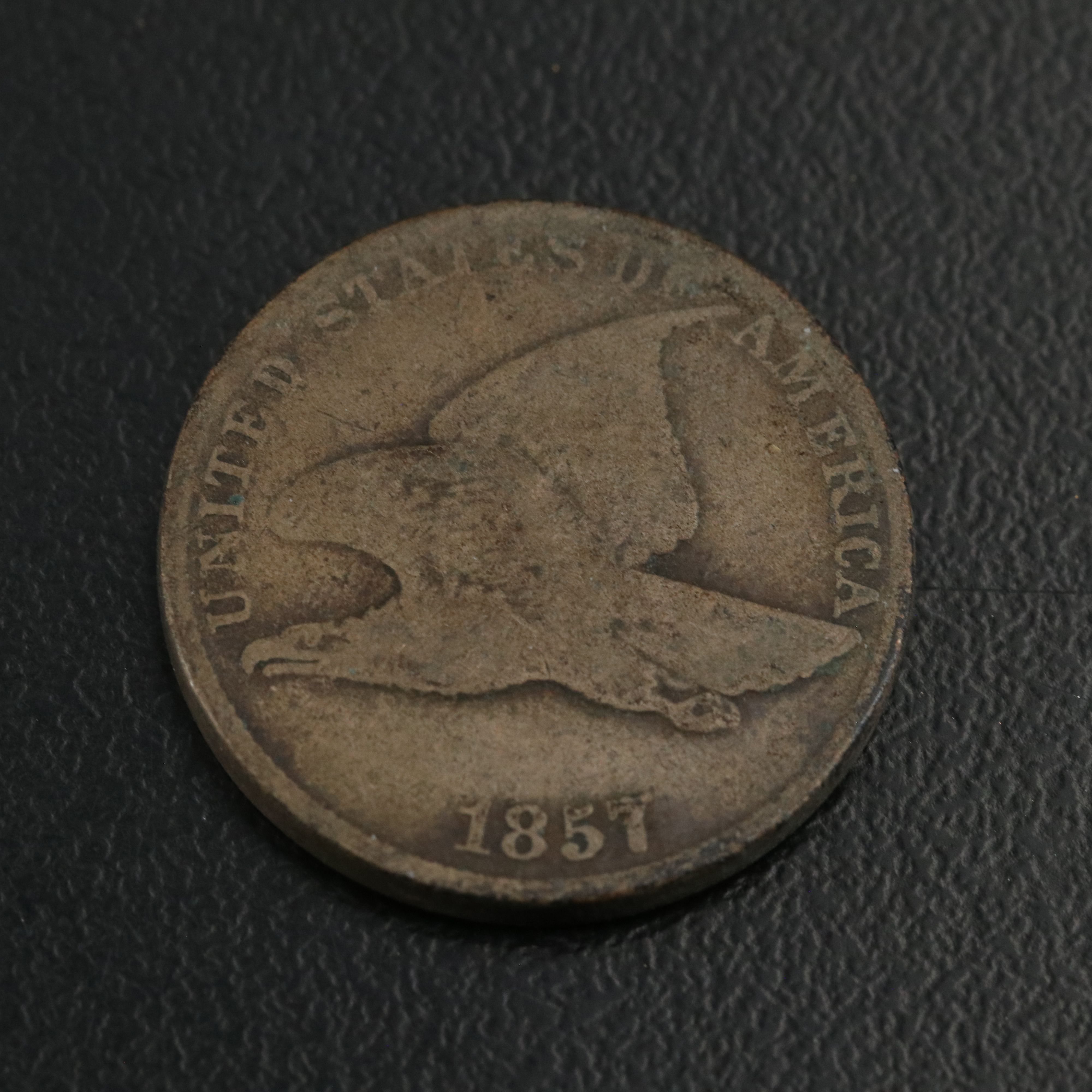 Three 1857 Flying Eagle Cents