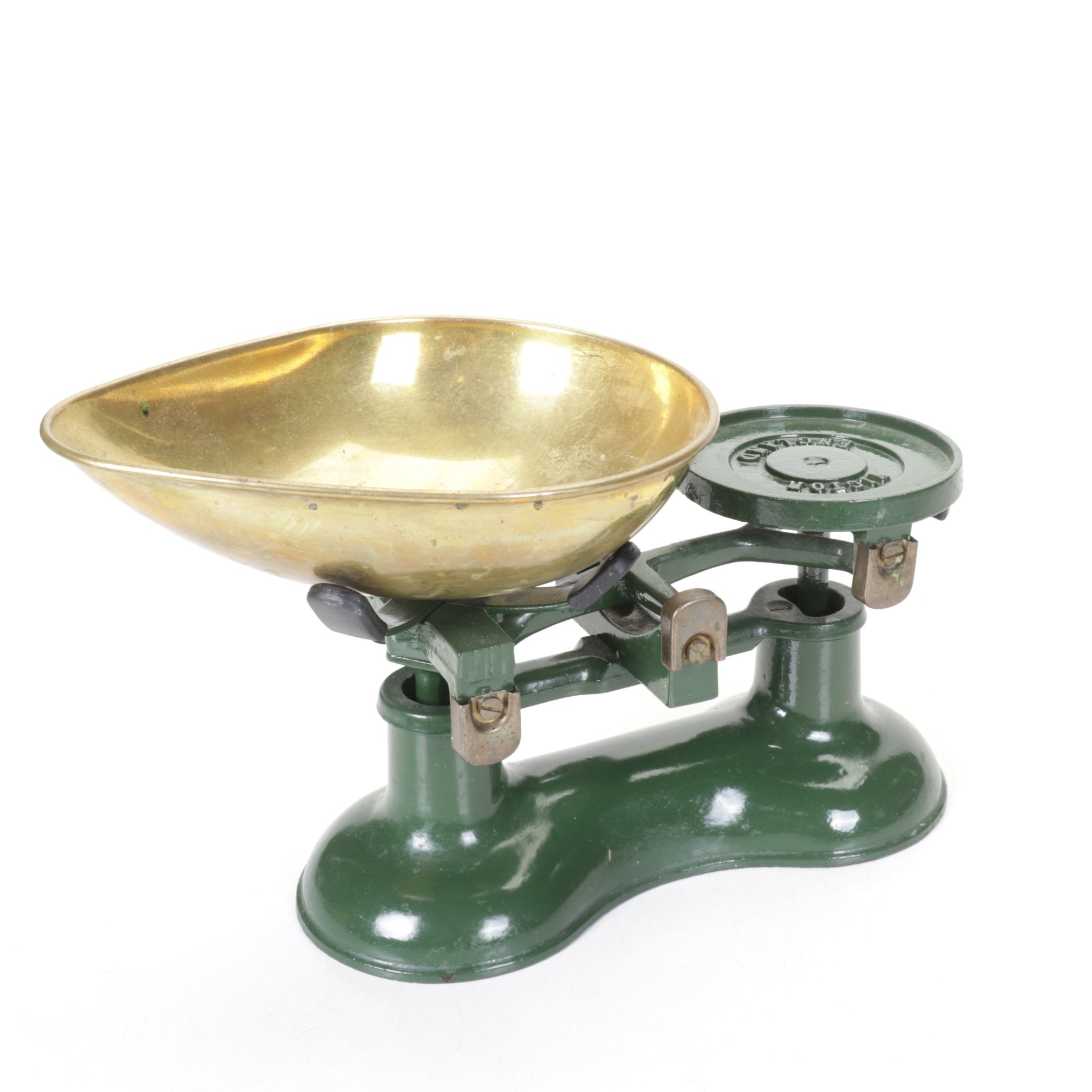 Victor Kitchen Scale with Brass Bowl, Mid-20th Century