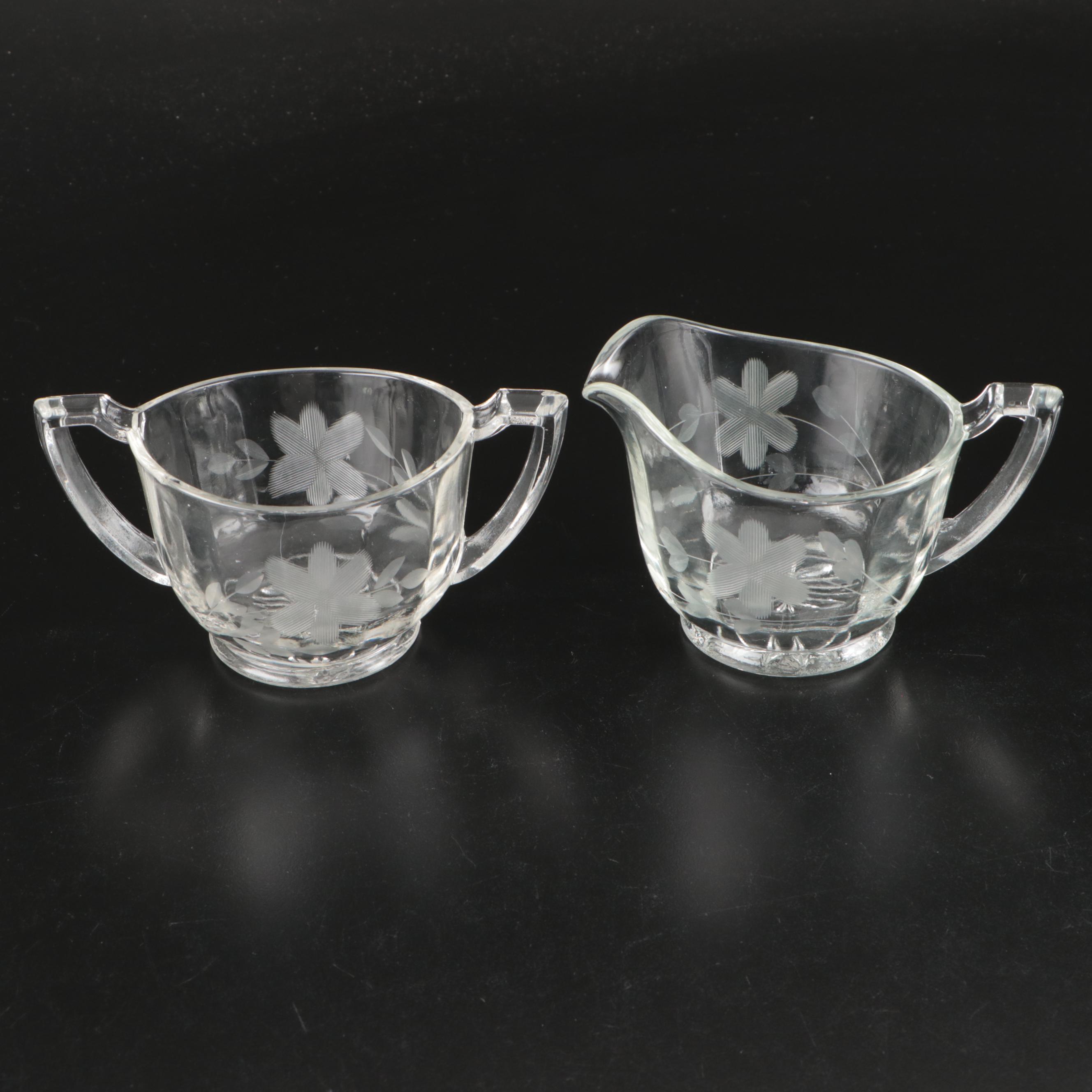 Anchor Hocking Glass Gravy Boat with Krosno Ladle and Other Table Accessories